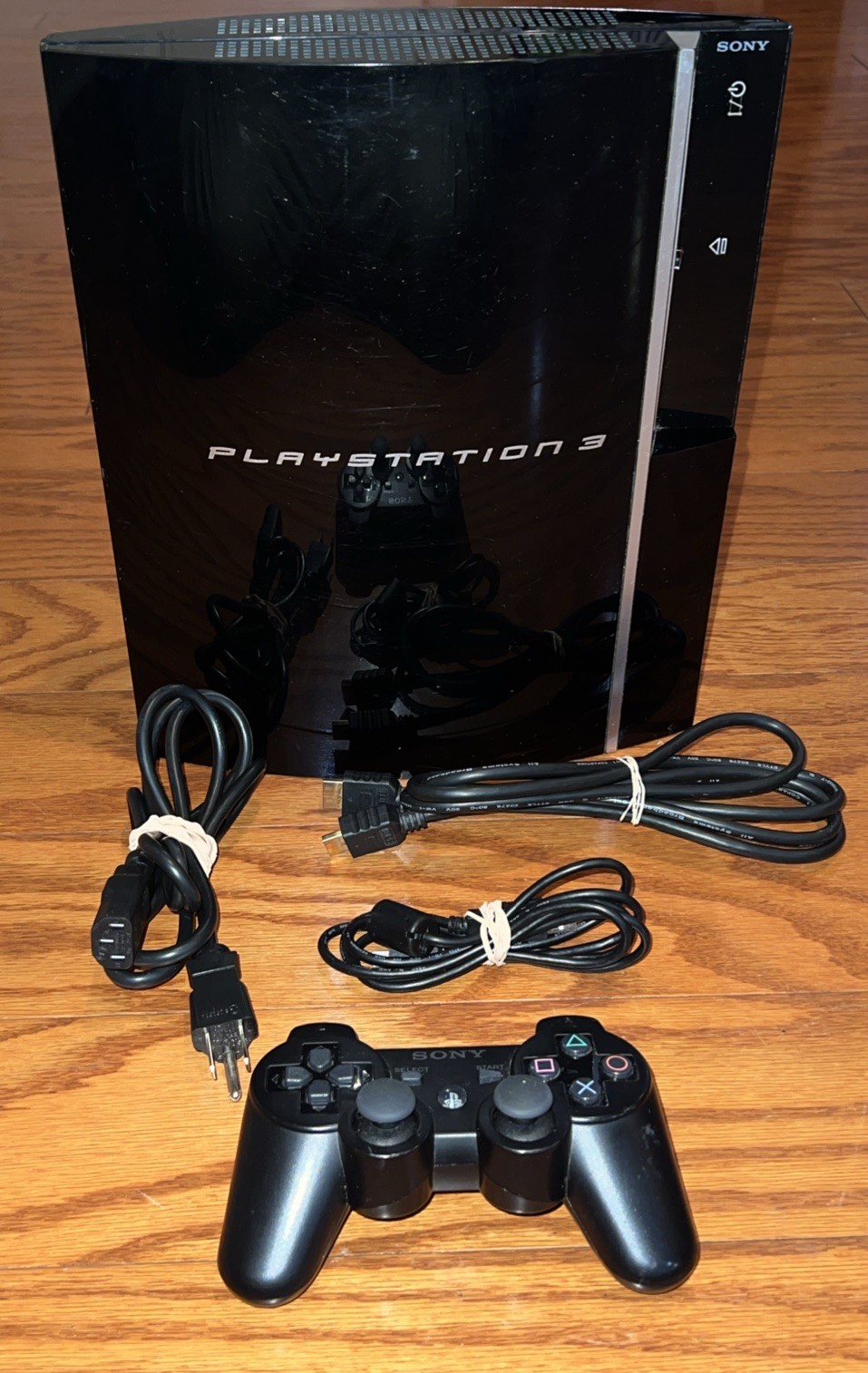Sony PlayStation 3 Launch Edition 40GB CECHH01 W/ Sixaxis controller and cables