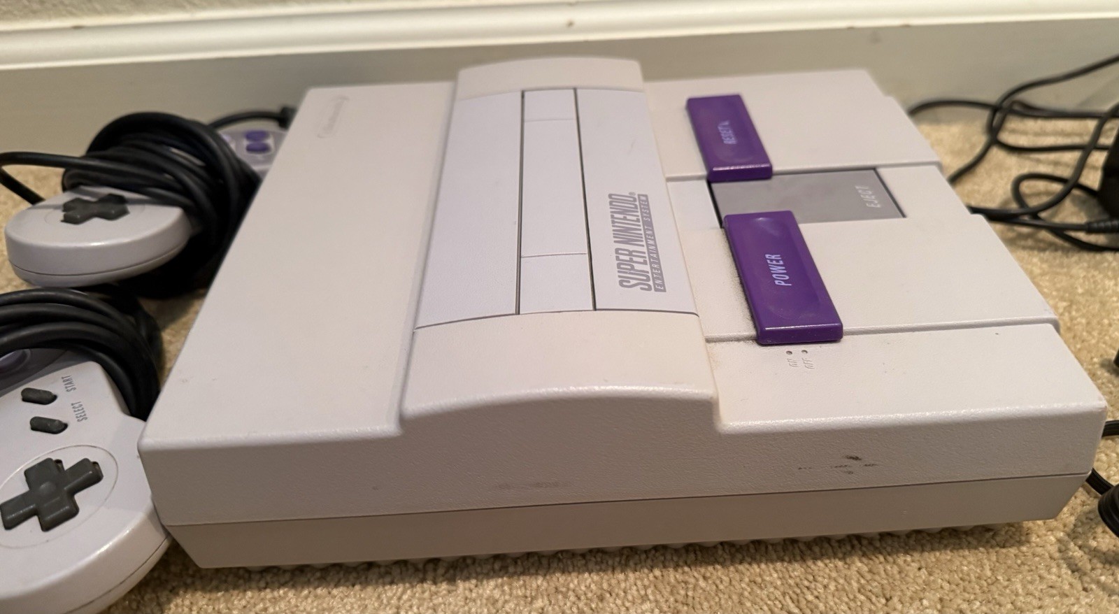 Super Nintendo Entertainment System SNES Console Gaming System SNS-001 Gray