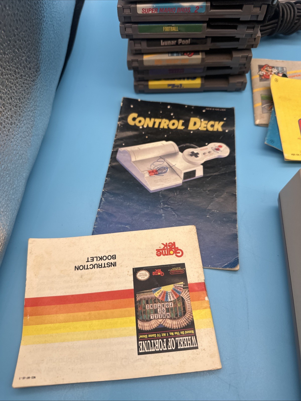 Nintendo NES Top Loader Console NES-101, OG Dog Bone Controller Mario 1 2 3 More