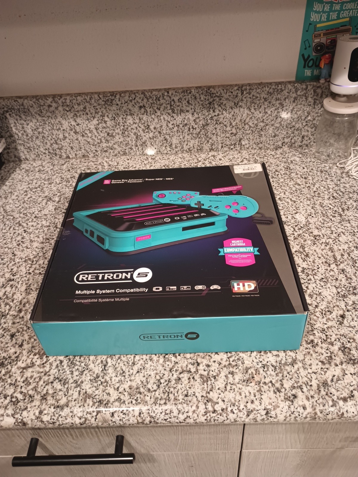 Hyperkin RetroN 5 HDMI Console HD Turquoise Black Pink NES SNES Genesis GBA