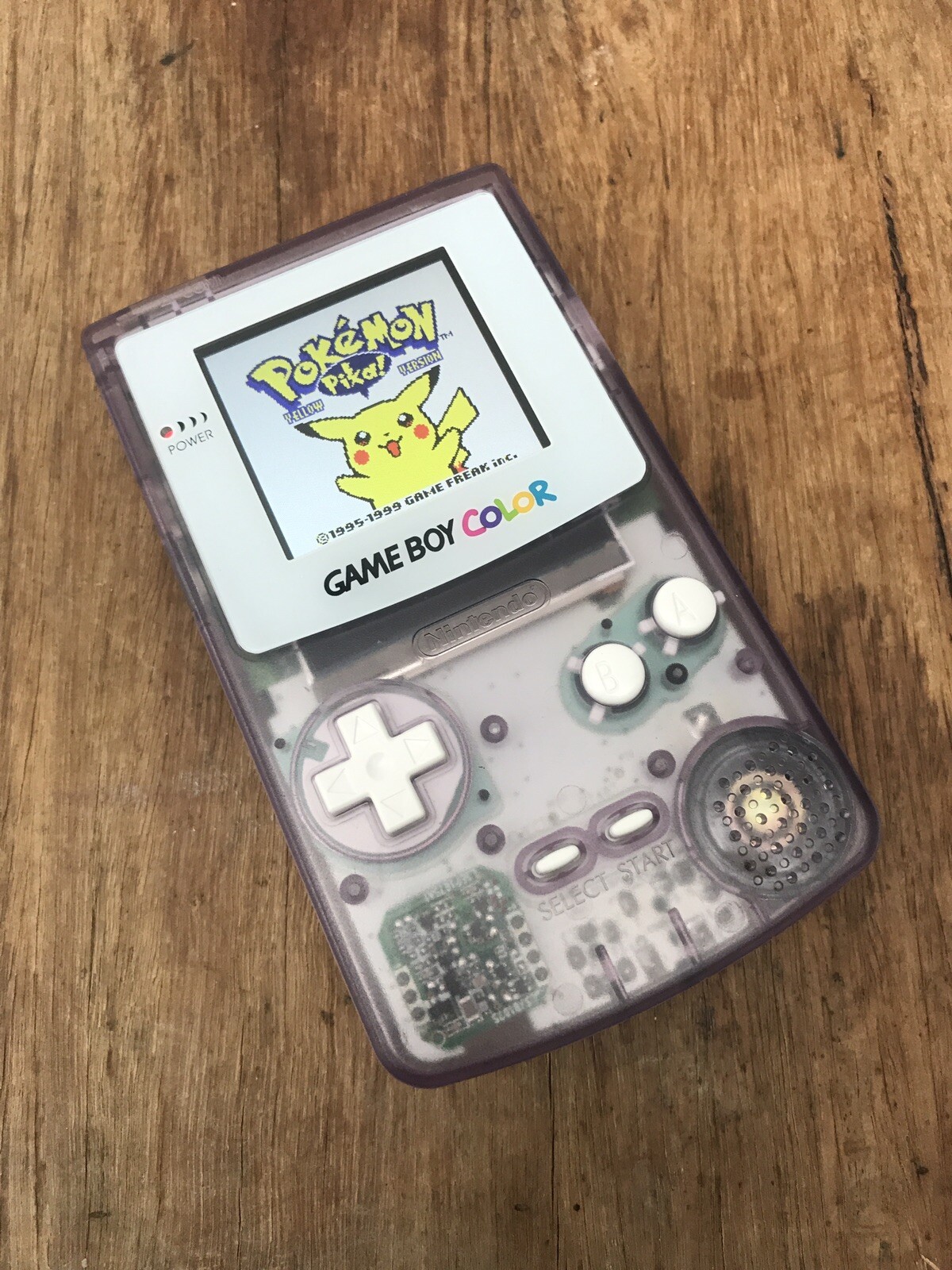 Nintendo Gameboy Colour Color Atomic Purple White Handheld Game Console Backlit