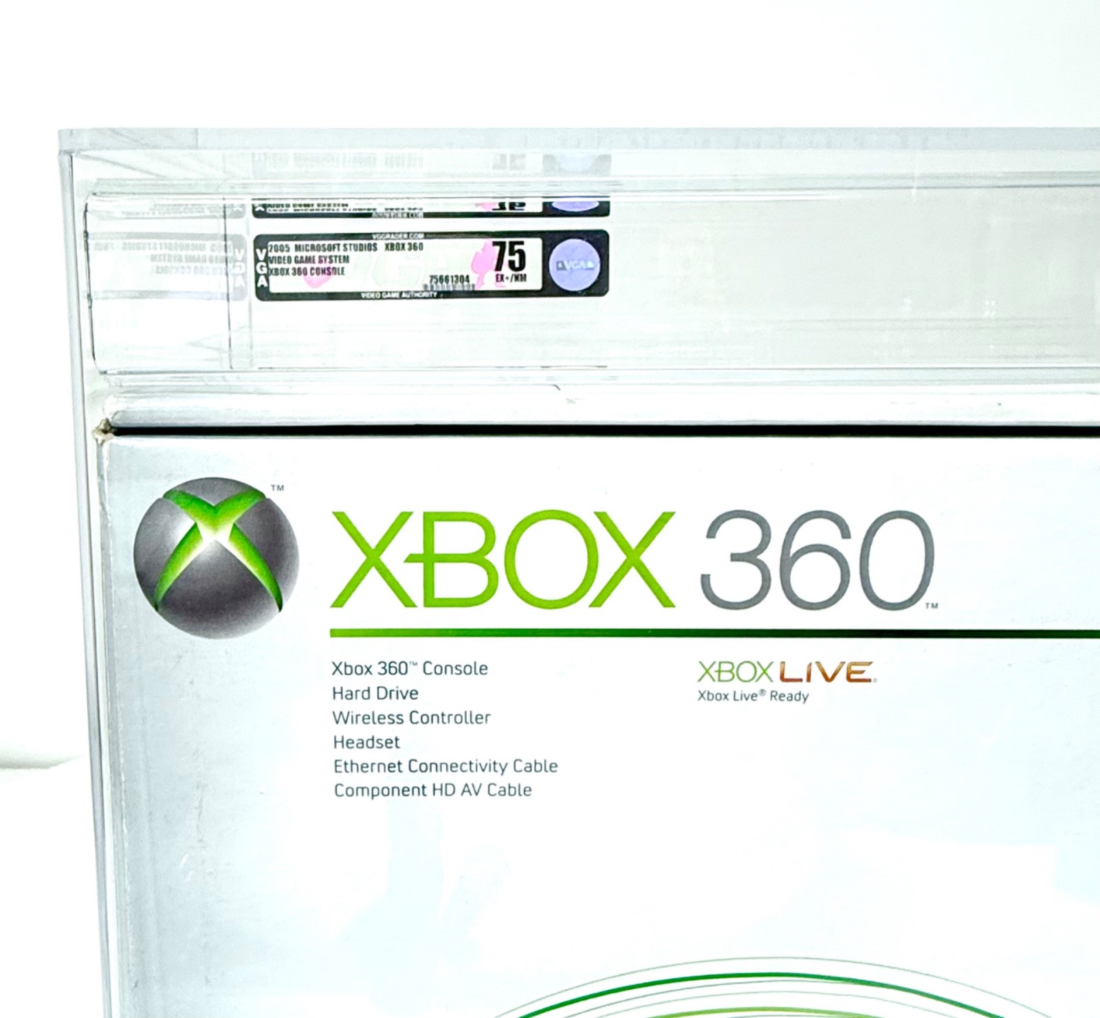 Xbox 360 Microsoft – First Release Edition Console Sealed – VGA 75 EX – NM