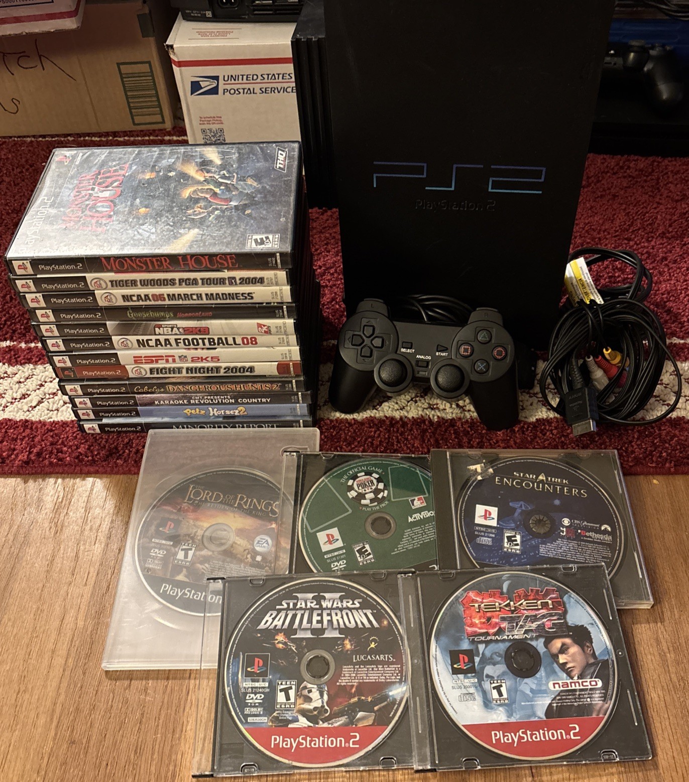 PlayStation 2 HBB 1 Controller,17 Game Bundle Tested,Some Games Not Tested