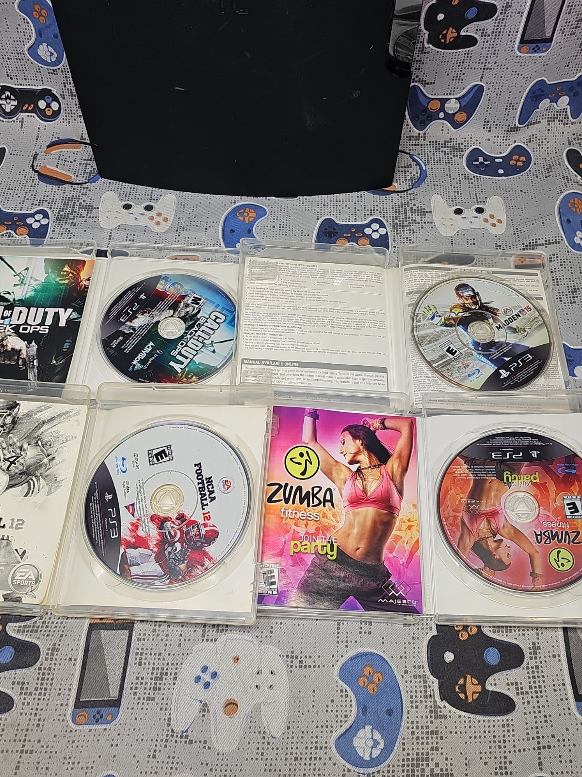 Sony PlayStation 3 Slim Black Console CECH-2501A w/Controller & 4 GAMES TESTED