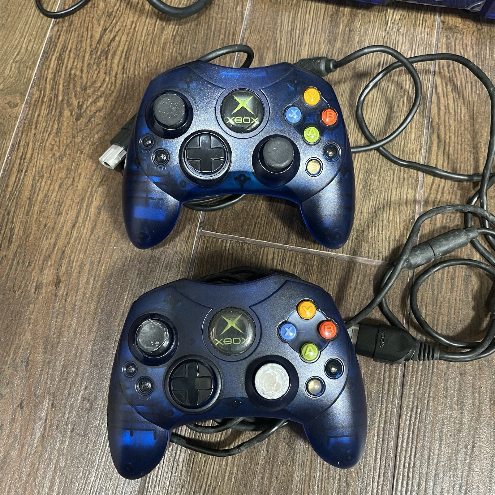 Original Xbox Halo 2 Crystal Ice Blue Console Black Jewel Asia ( Unmodified )