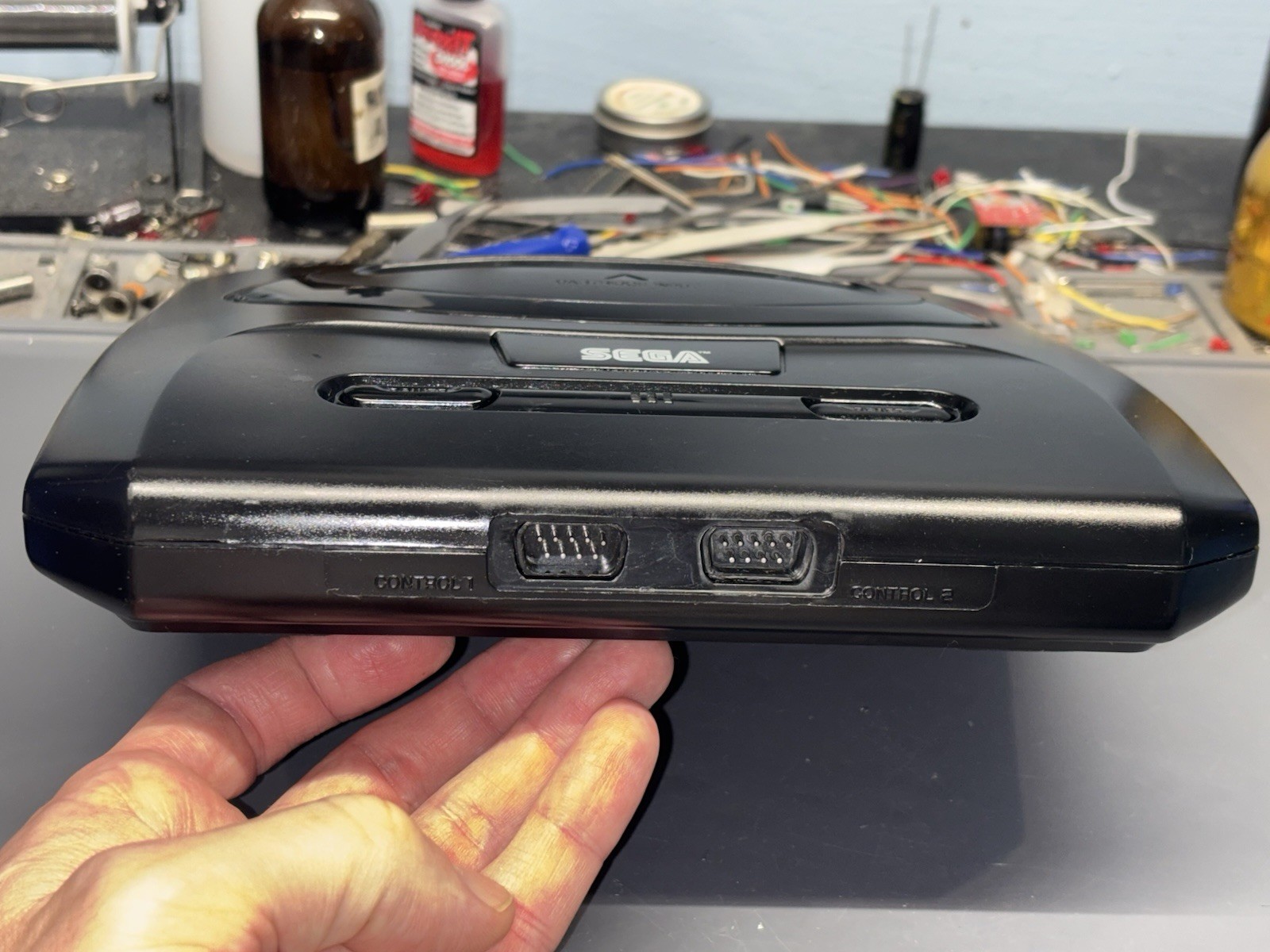 Ultimate Sega Genesis 3BP Triple Bypass RGB Model 2 Console Recapped LED