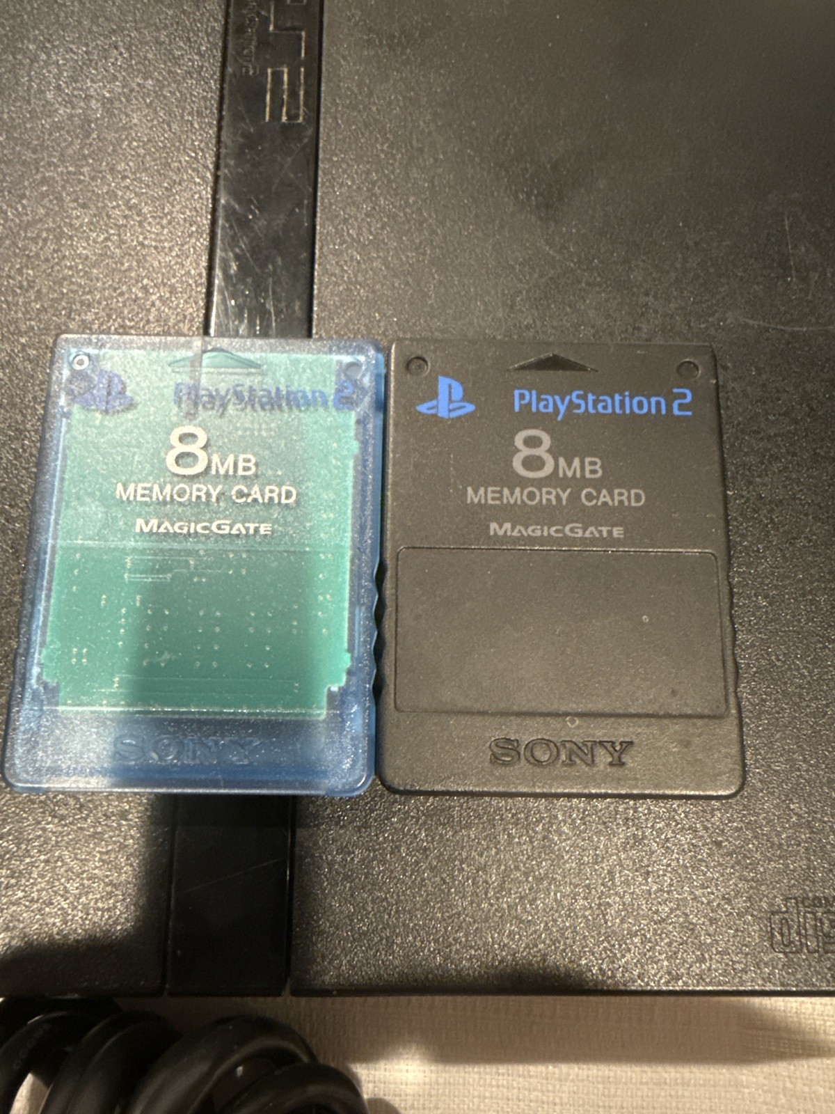 Sony PS2 slim Console Bundle with Controller, Memory Cards, 6 Games Tested/Works