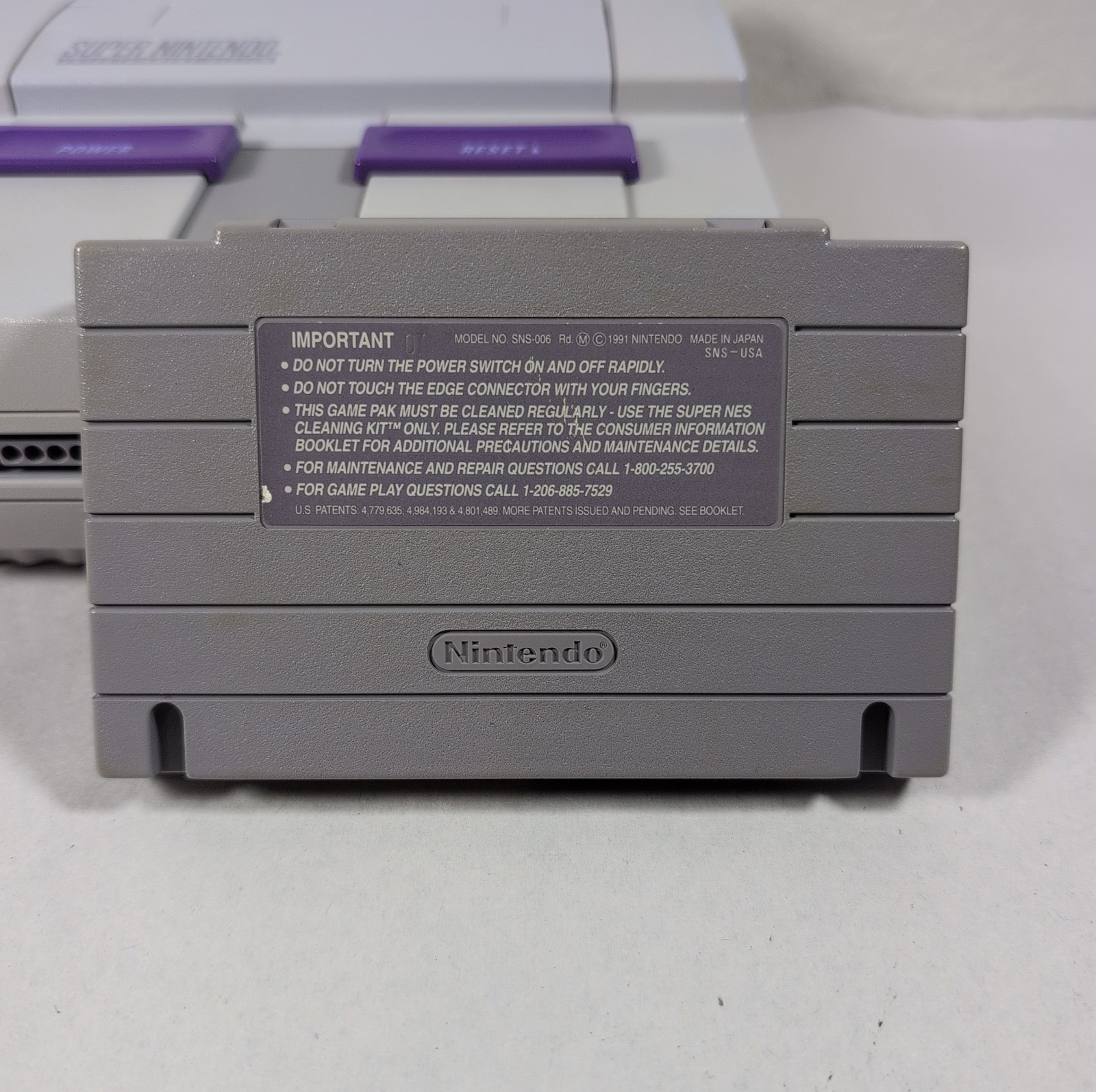 Super Nintendo SNES Console Bundle w/ Super Mario World Tested Working