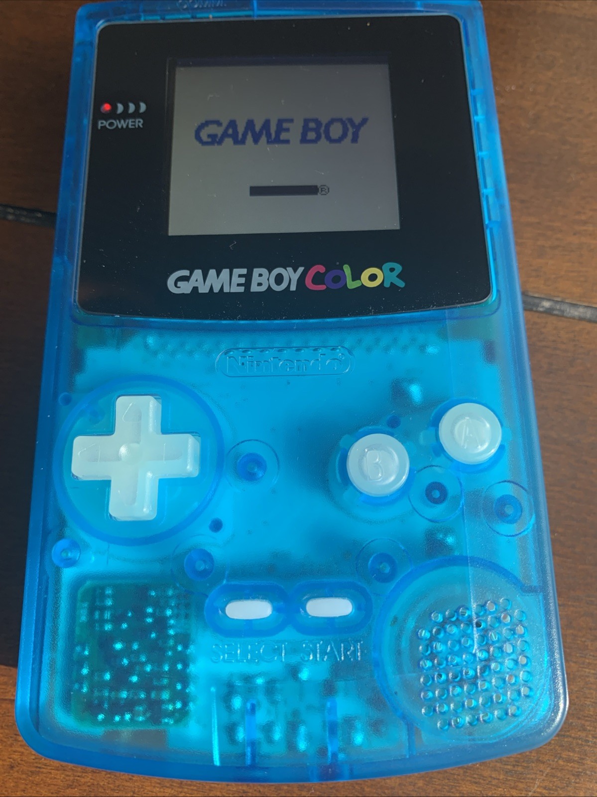 Nintendo GameBoy Color Console TRANSLUCENT BLUE W/ Backlit Screen