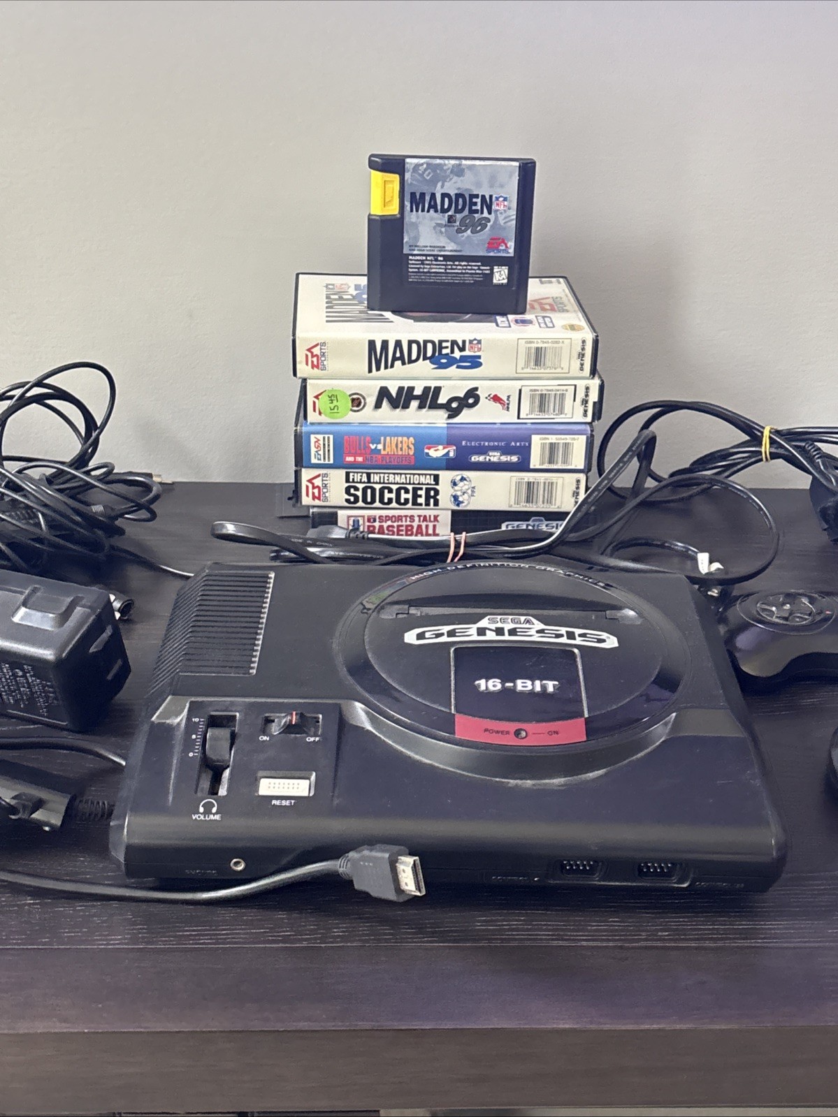 Sega Genesis One Bundle – 2 Controllers, 6 Games- Madden 95-96, FIFA Sports