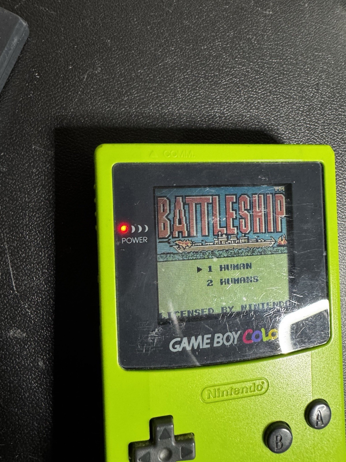 Nintendo Game Boy Color Kiwi Green W/ 3 Games Tested Works