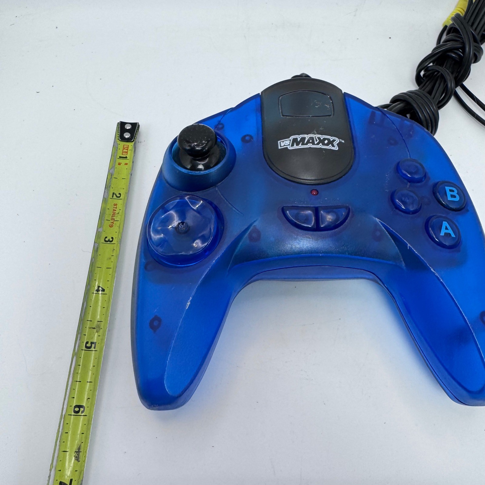 VS MAXX Plug and Play TV Games Controller Translucent Blue Retro Handheld System