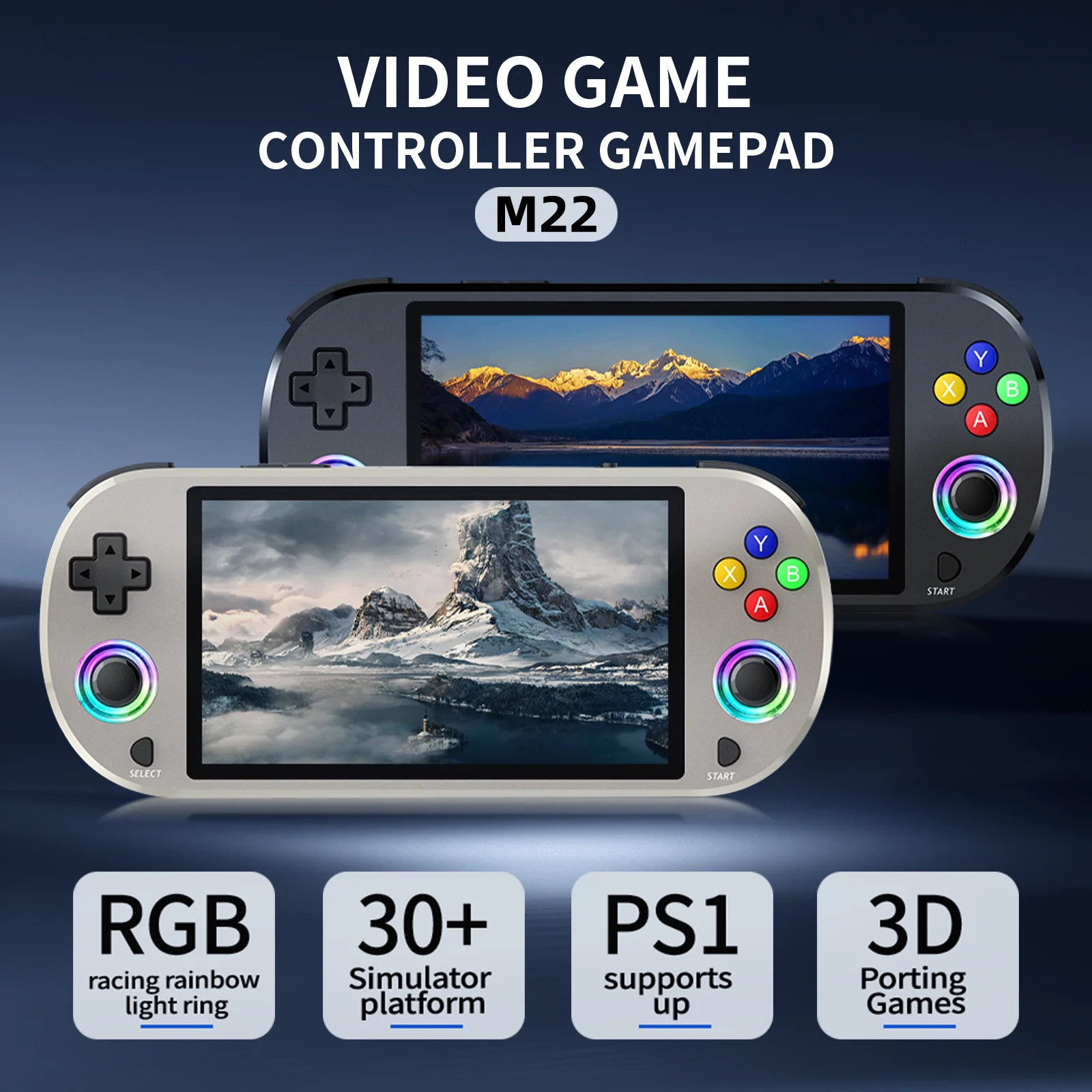 Video Game Console 5.0 Inch IPS Screen 1920*1080 Display Support LINUX Emelec