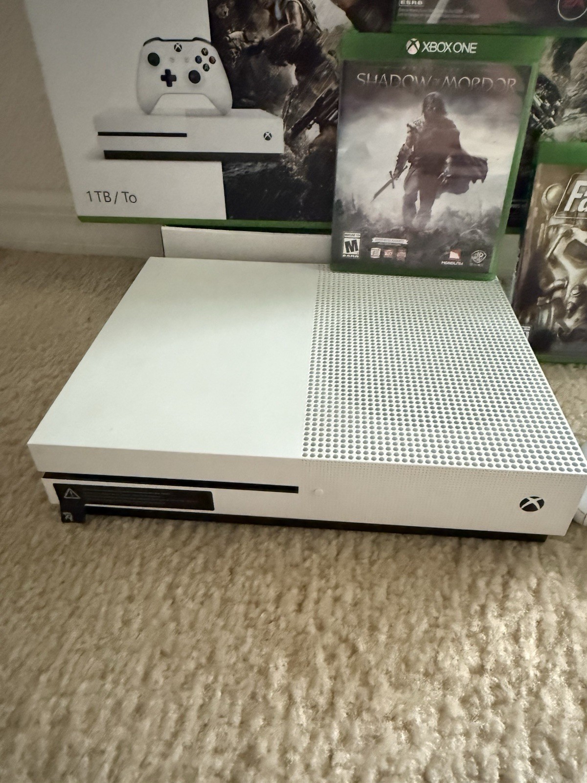 Microsoft Xbox One 1 TB Console White 1 Controller W/ 3 Free Games Fallout 4 …