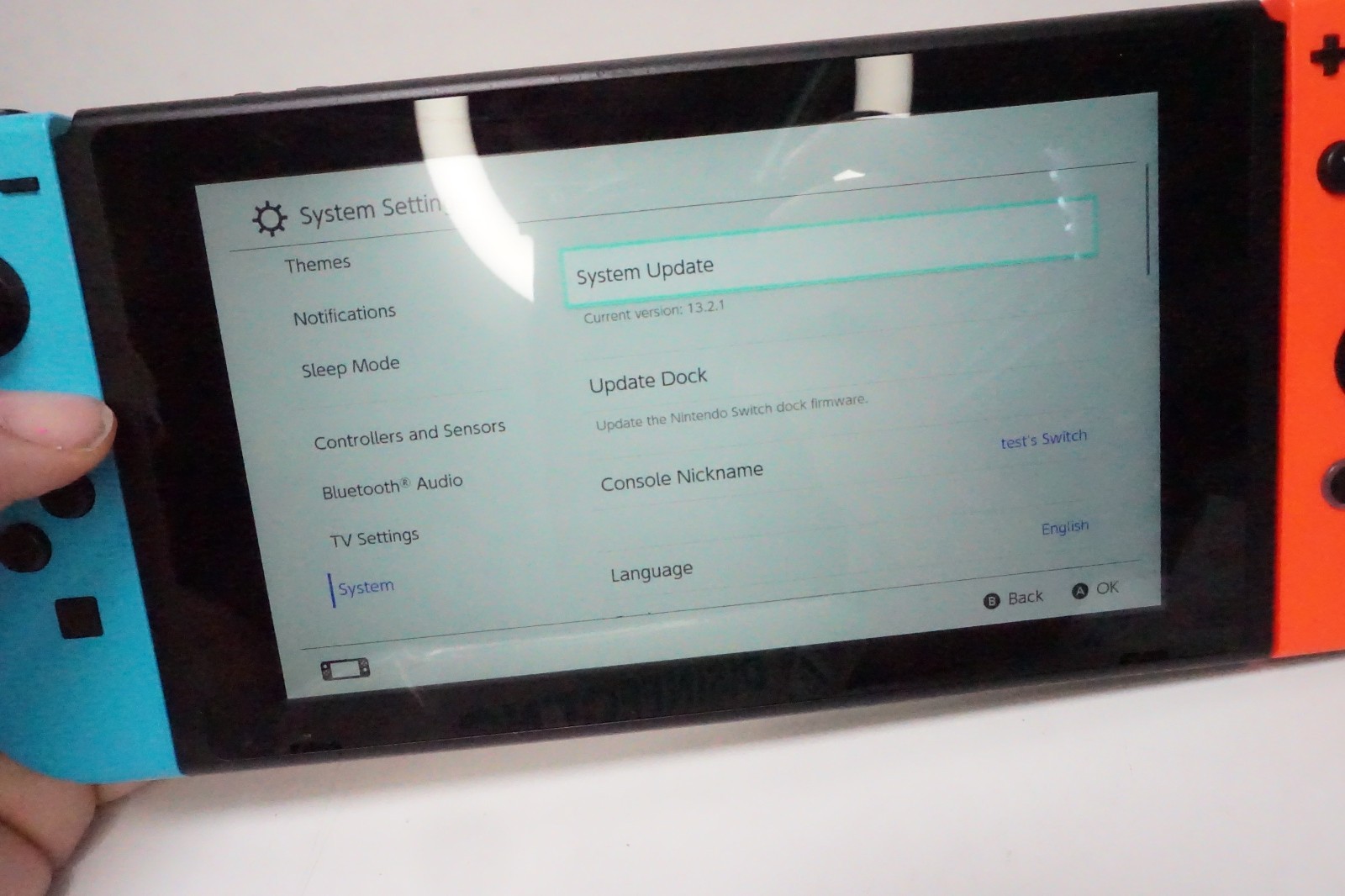 NINTENDO SWITCH HANDHELD – HAC-001(-01) Stick drift working tablet