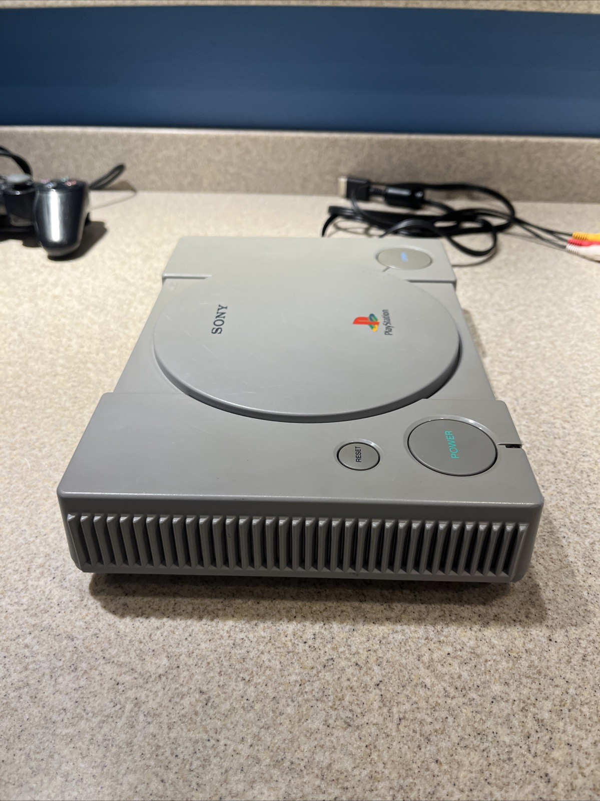Sony Playstation 1 Console With 2 Controllers, 5 Games And Av Cable
