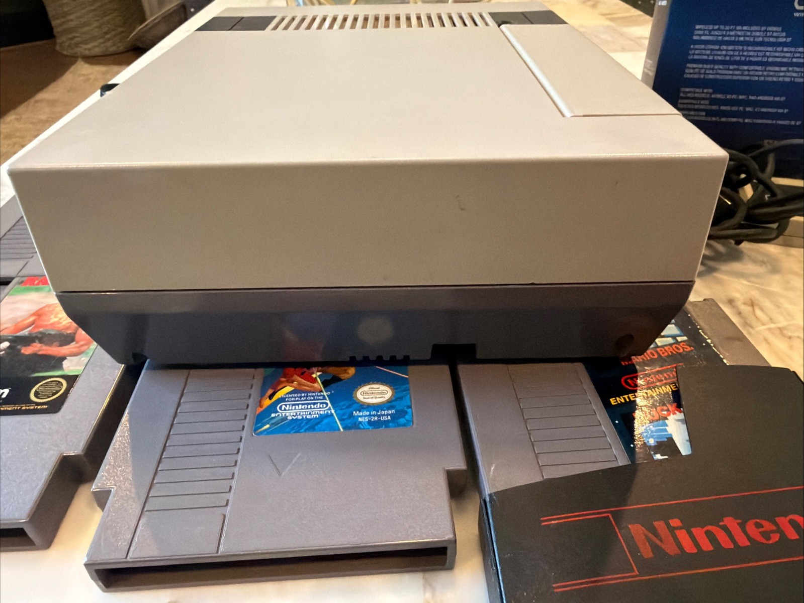 Nintendo NES Console Bundle New 72 Pin Connector, Wireless Controller & 6 Games