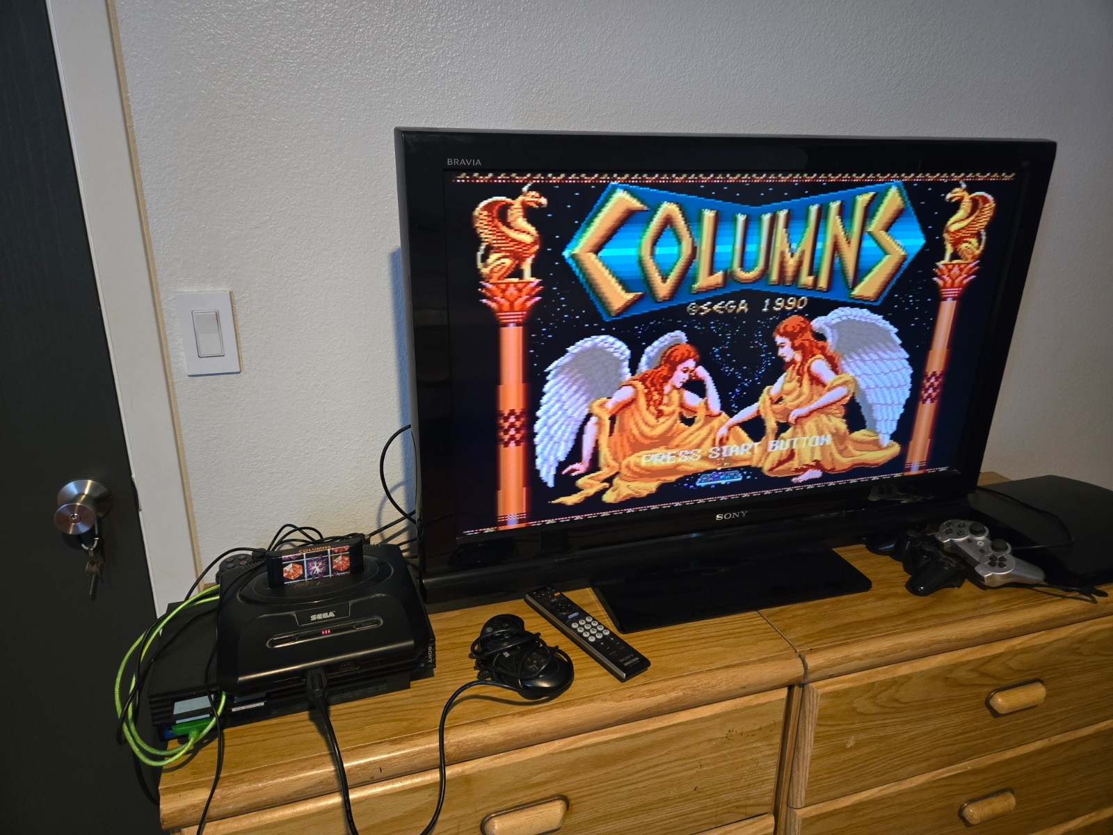 Sega Genesis Model 2 Bundle Deal – Console, 3 Controllers, Game