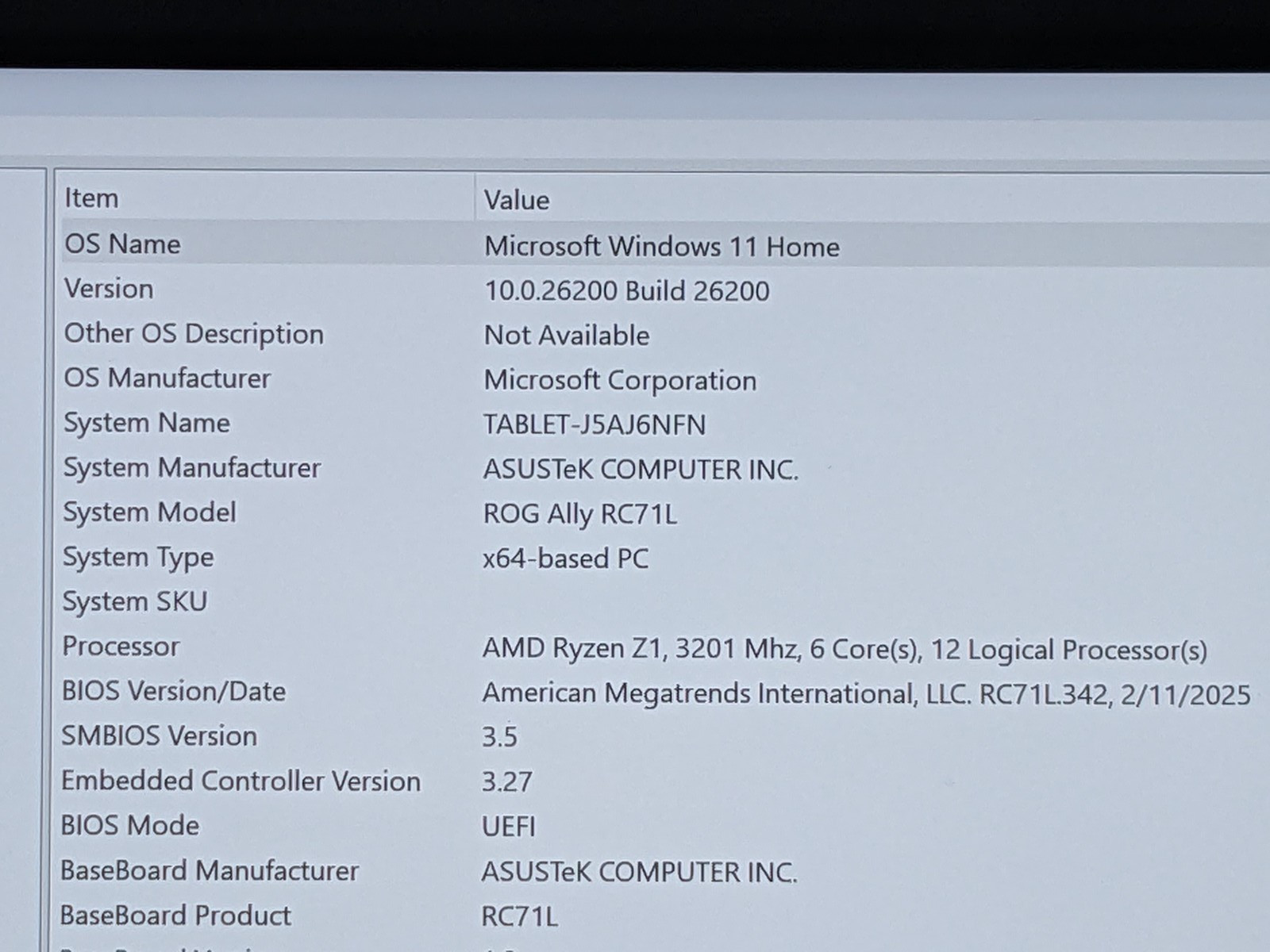 ASUS ROG Ally Z1 16GB Ram, 512GB Gen4x4 NVMe – Excellent Condition
