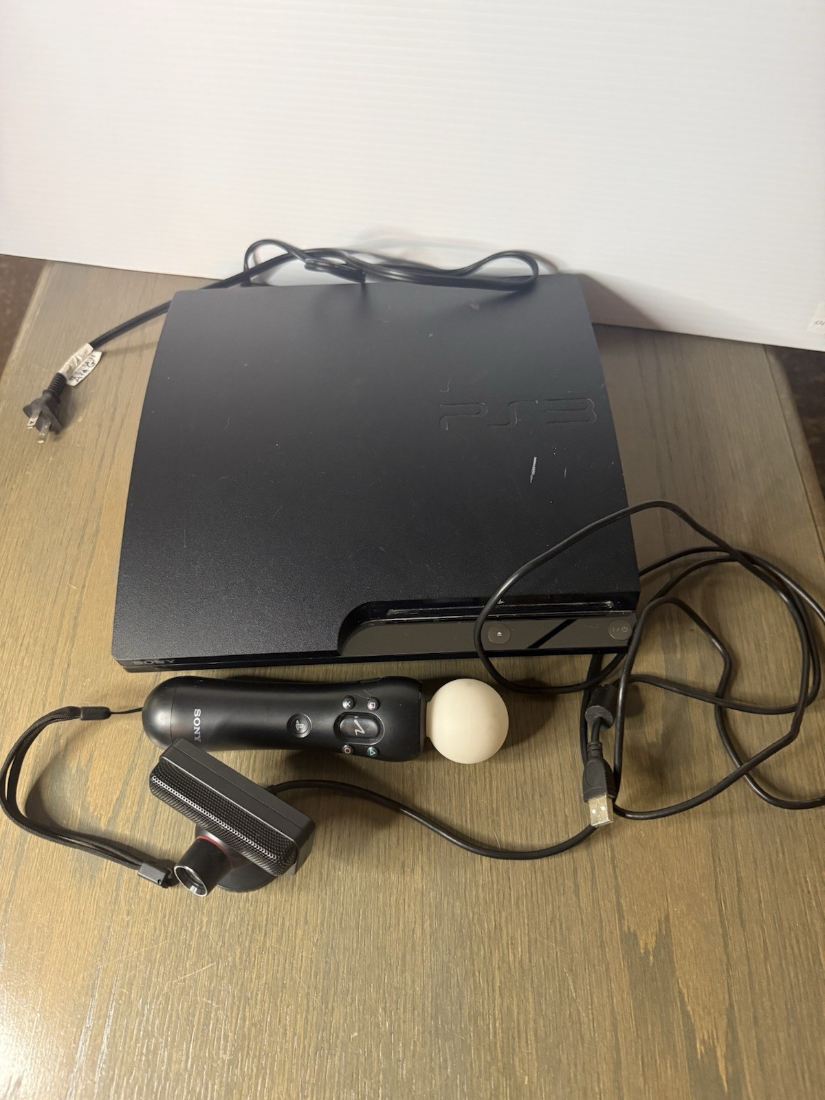 Sony PlayStation 3 Slim 160GB Console – CECH-2501 Move Controller Eye Camera