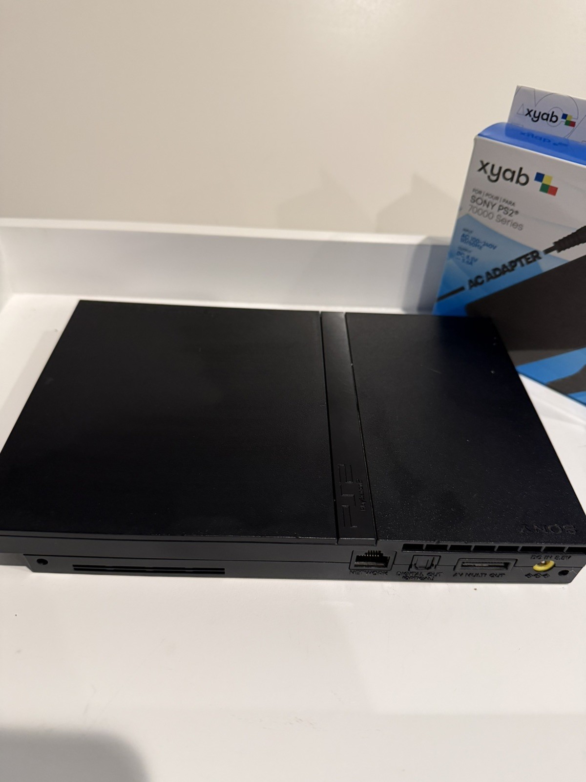 Sony PlayStation 2 – Slim Home Console – Black Tested w/ new cord