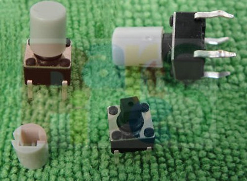 1set Grey Push Button Switch Momentary Tact & Caps