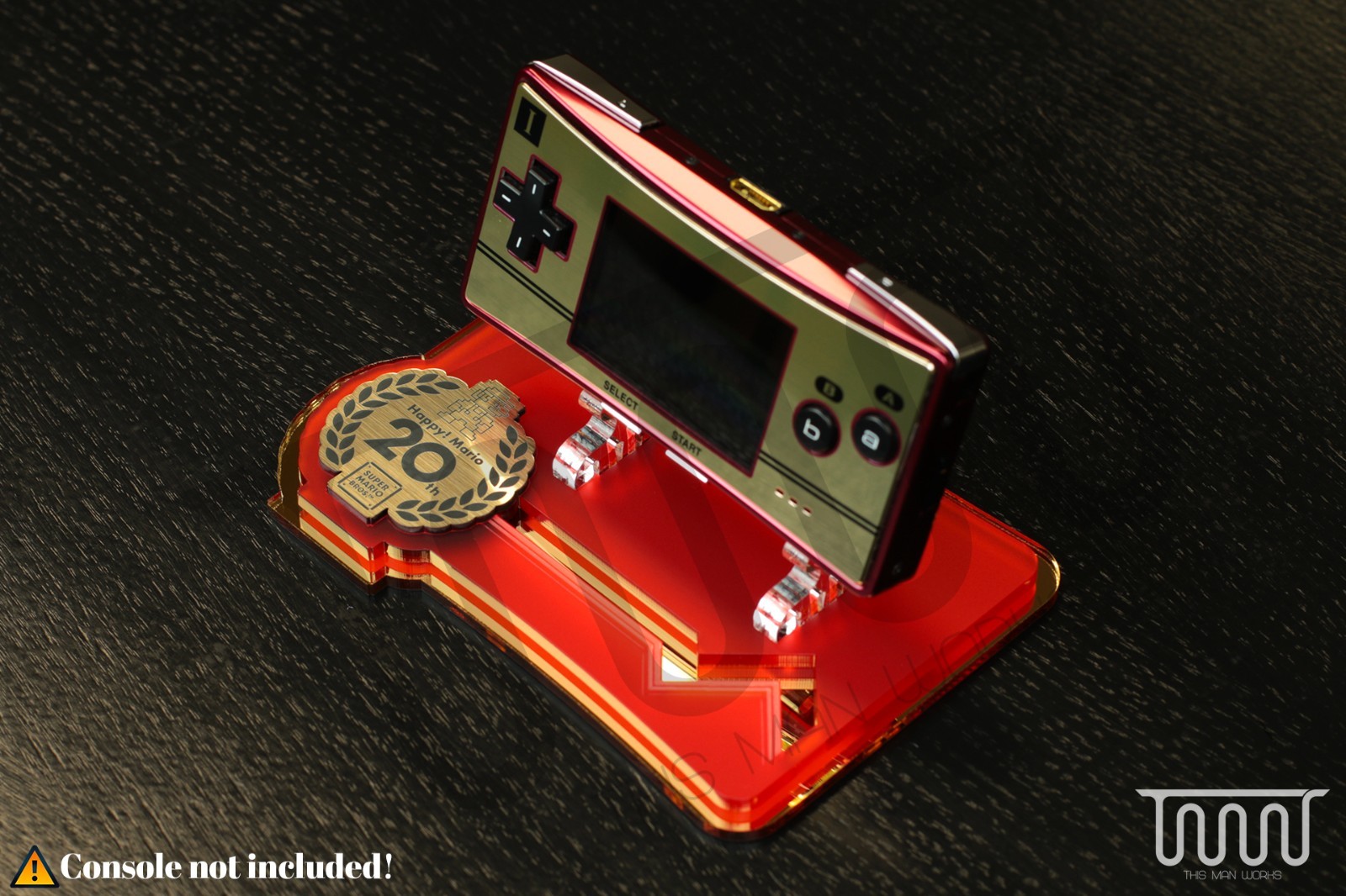 Acrylic Stand for Game Boy Micro Famicom Edition Super Mario 20th Anniversary
