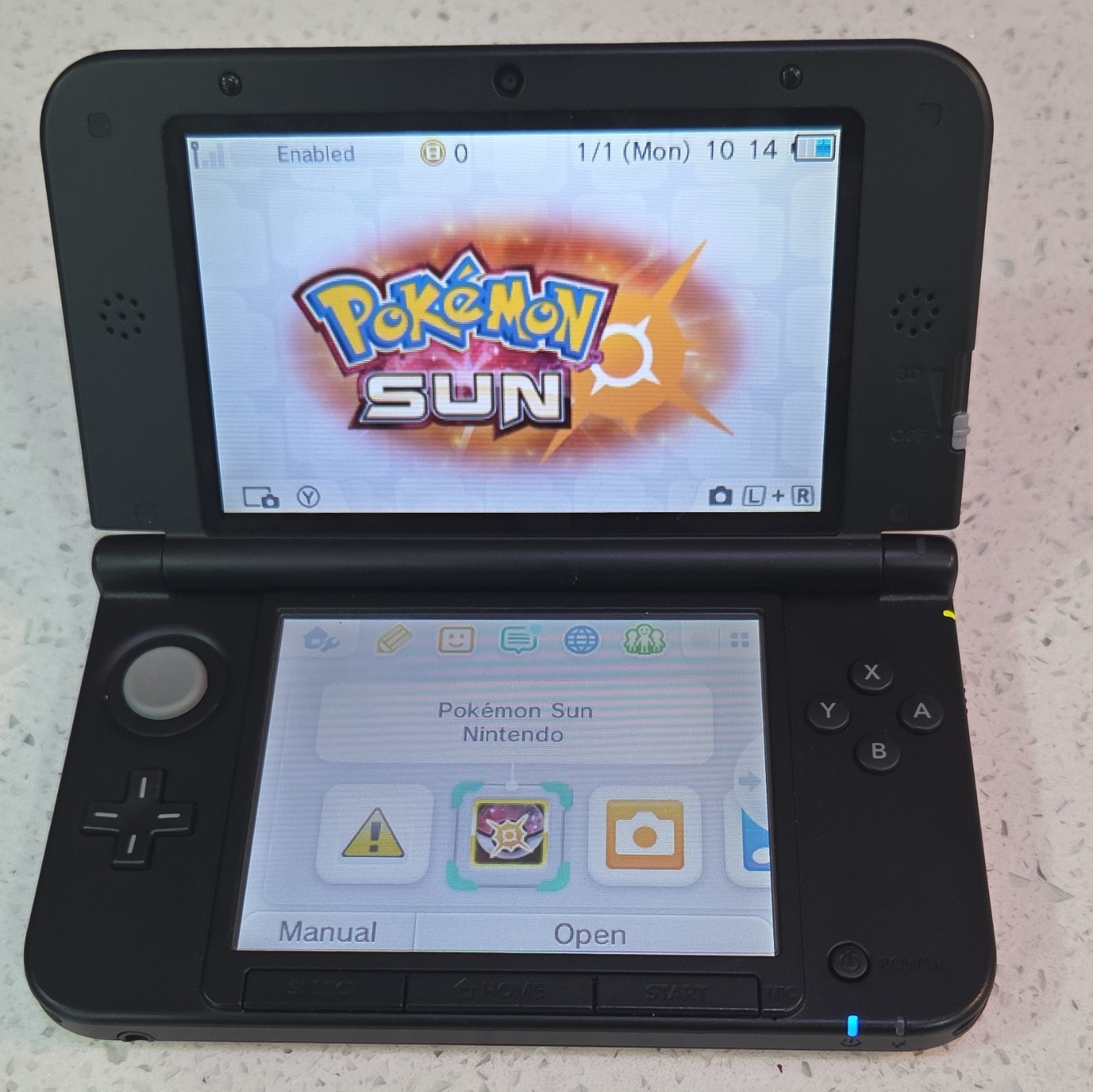 TESTED WORKING REGION UNLOCKED NINTENDO 3DS LL Red/Black Wi-Fi Headphone Jack
