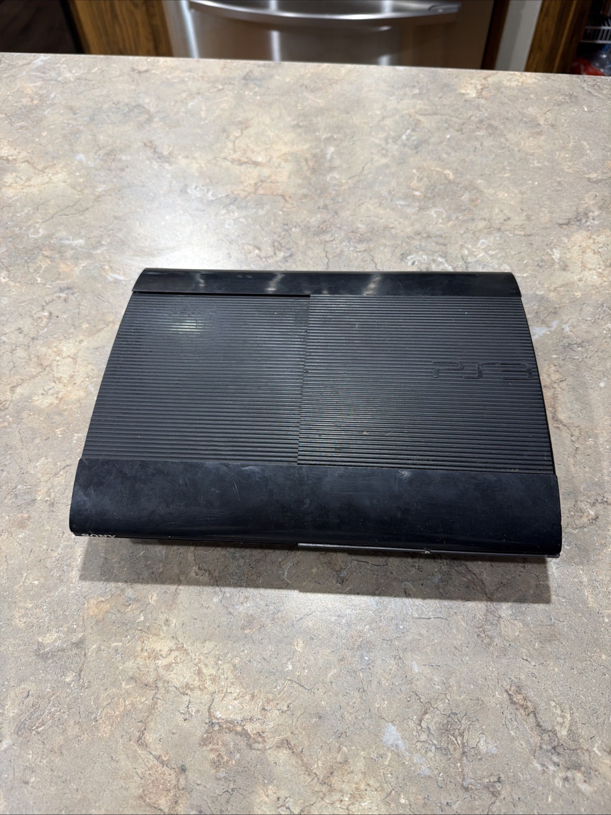 Sony PlayStation 3 PS3 Super Slim Black Console CECH-4001B Untested