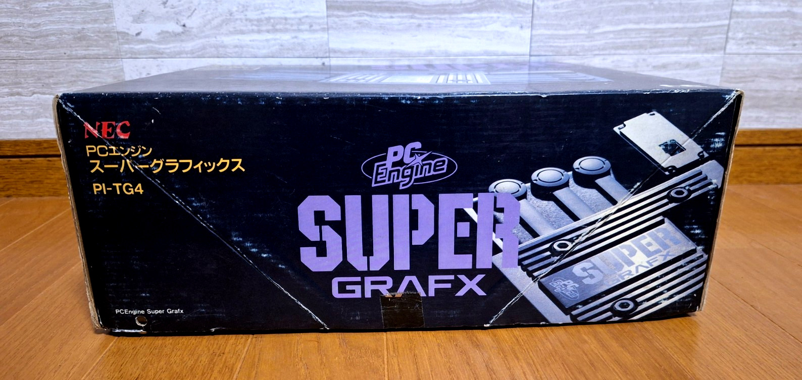 NEW NEC PC Engine Super Grafx Japan *EXCELLENT BOX FOR COLLECTION*