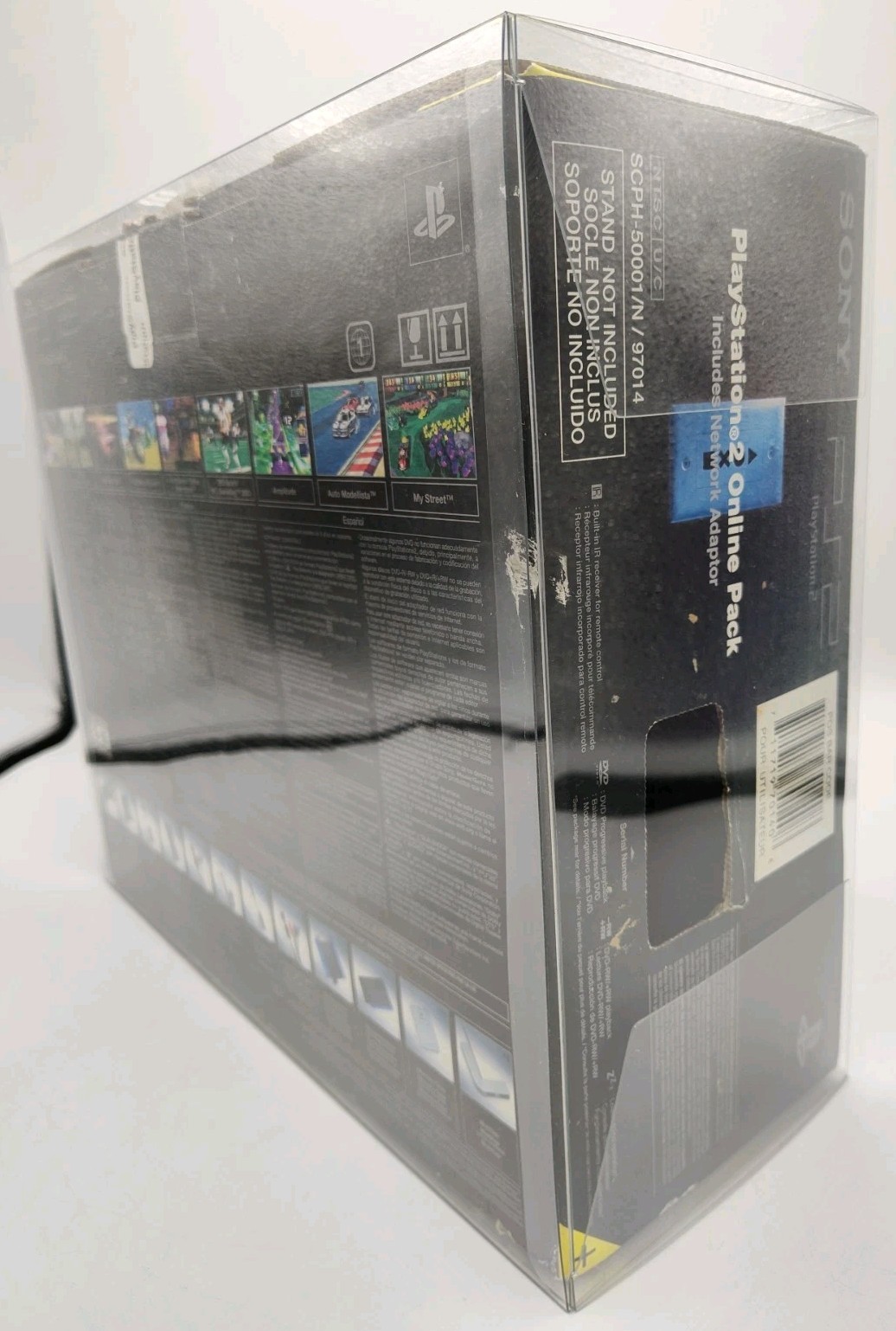 Sony PlayStation 2 SCPH-50001/N Online Pack Console Box ONLY + Case Protector!
