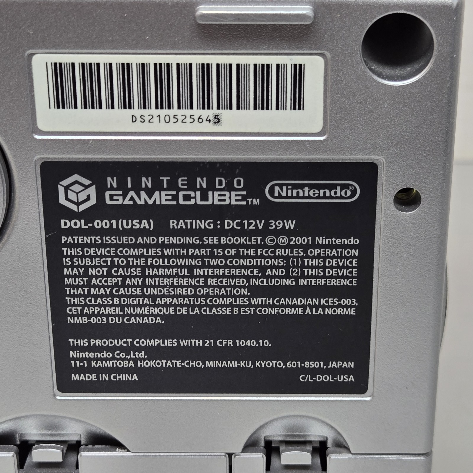 Nintendo GameCube Platinum Silver DOL-001 USA | Console Only – Tested