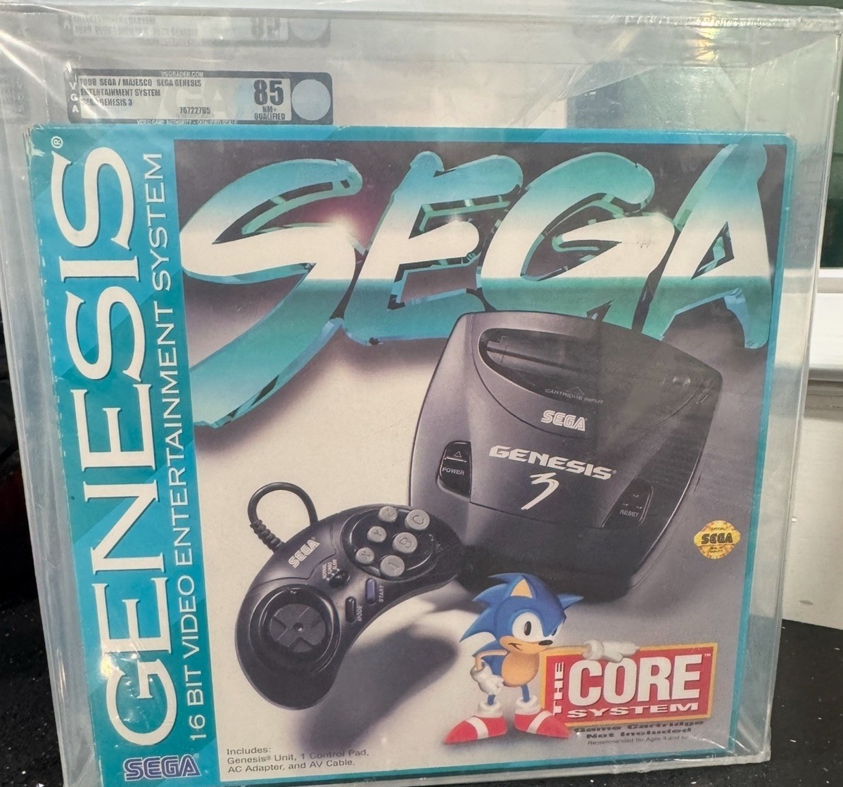 SEGA Genesis Model 3 The Core System 16-Bit CIB Video Game Console VGA 85
