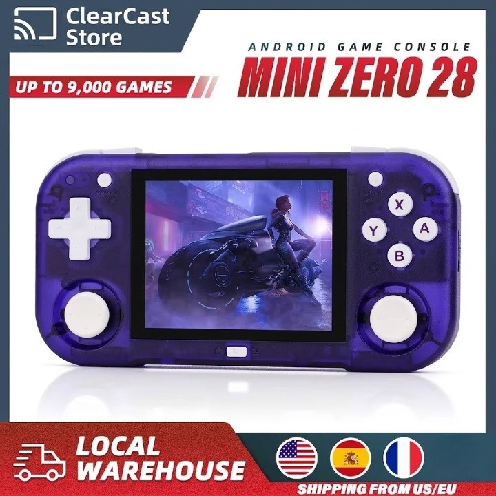 AMPOWN Mini Zero 28 Android Retro Handheld Game Console WiFi BT Portable 2GB RAM
