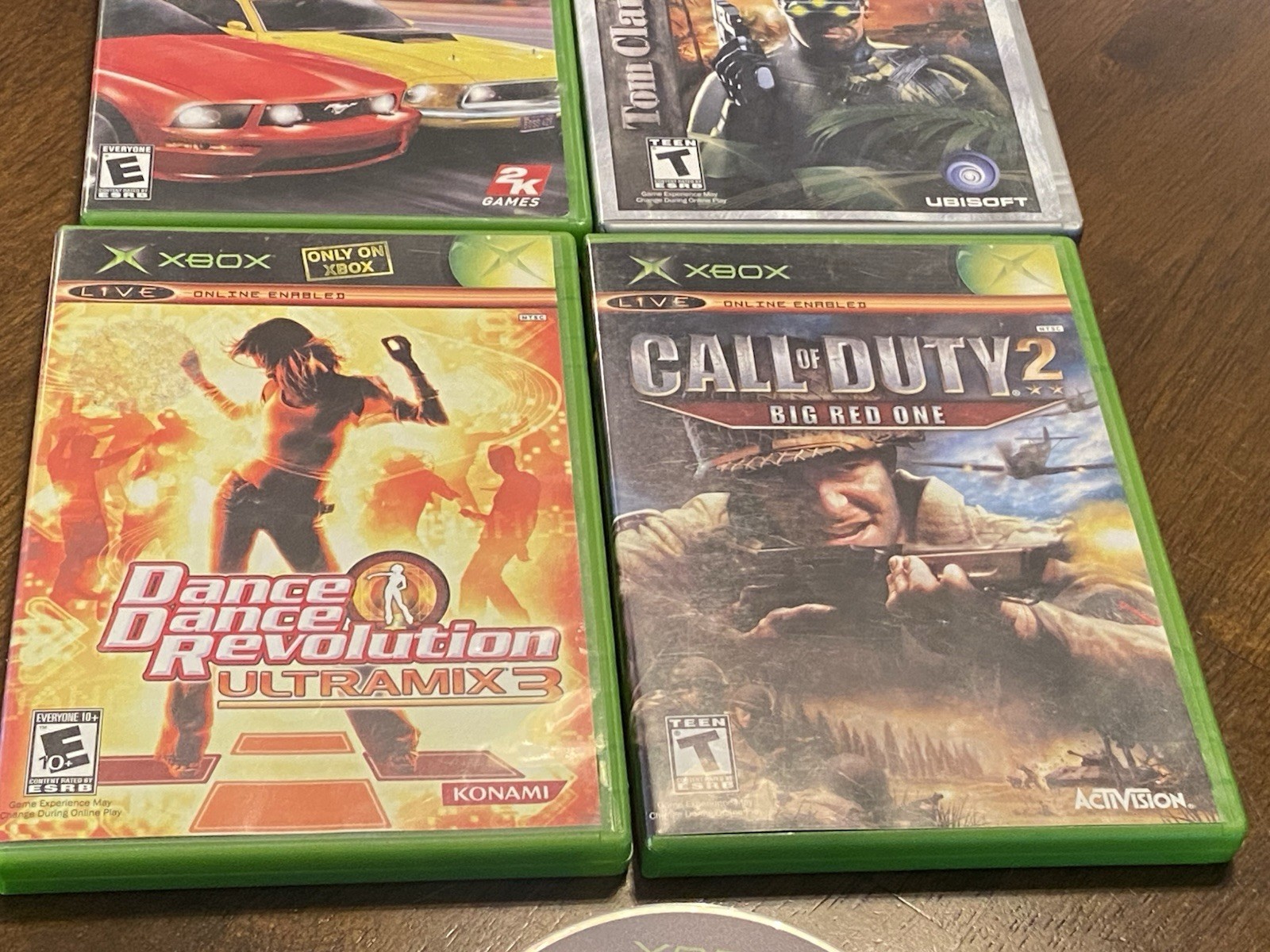 Original Xbox Console Bundle W/ OEM Controllers + 5 Games – TESTED WORKING -READ