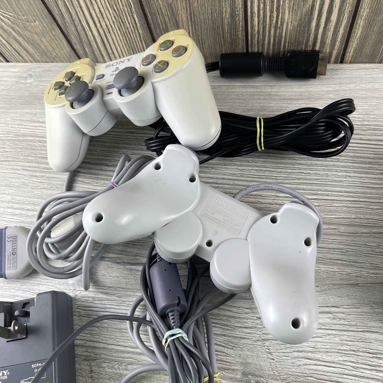 PlayStation PS one PS1 SCPH-101 Console Controller, And Power Cable Tested