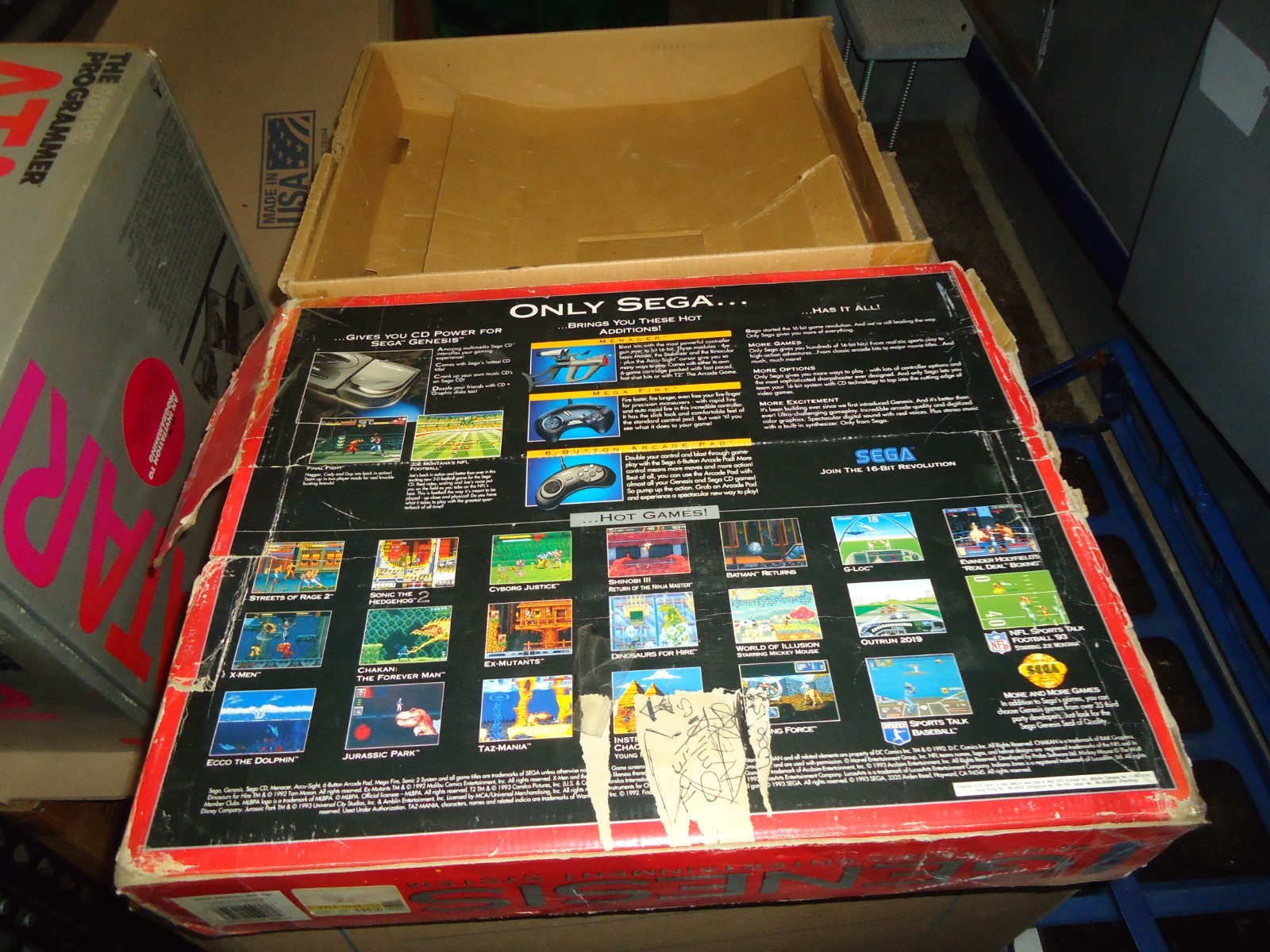Sega Genesis 2 Console/System Original Box and Tray Only!