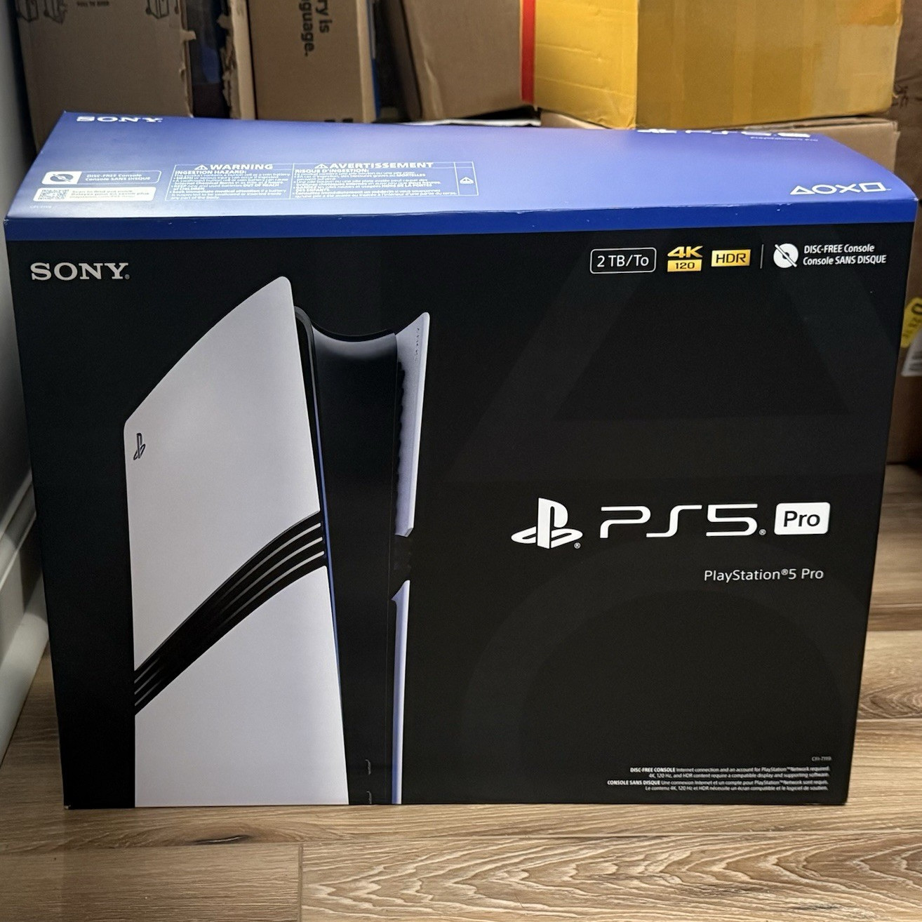 Sony PlayStation 5 Pro 2TB Home Console, White/Black, 4K UHD, HDR, HDMI