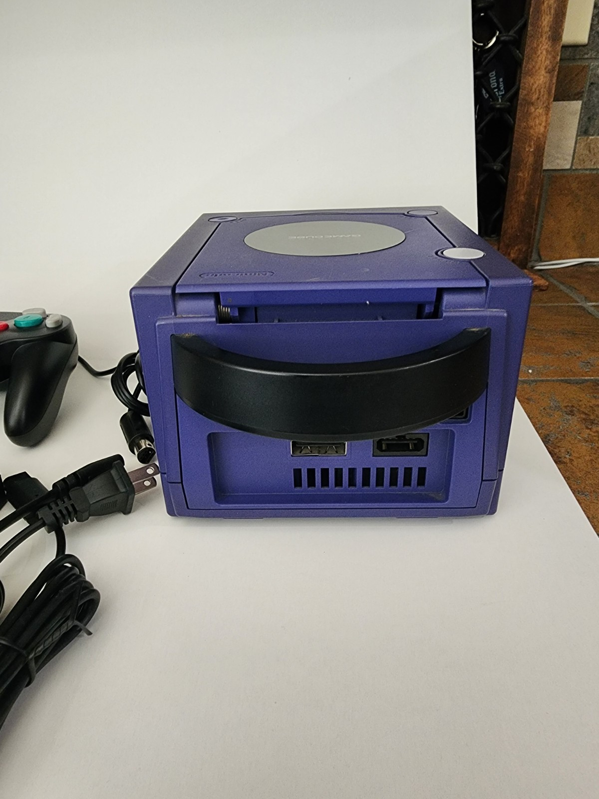 Nintendo GameCube Console System – Indigo Bundle with Controller and Cables