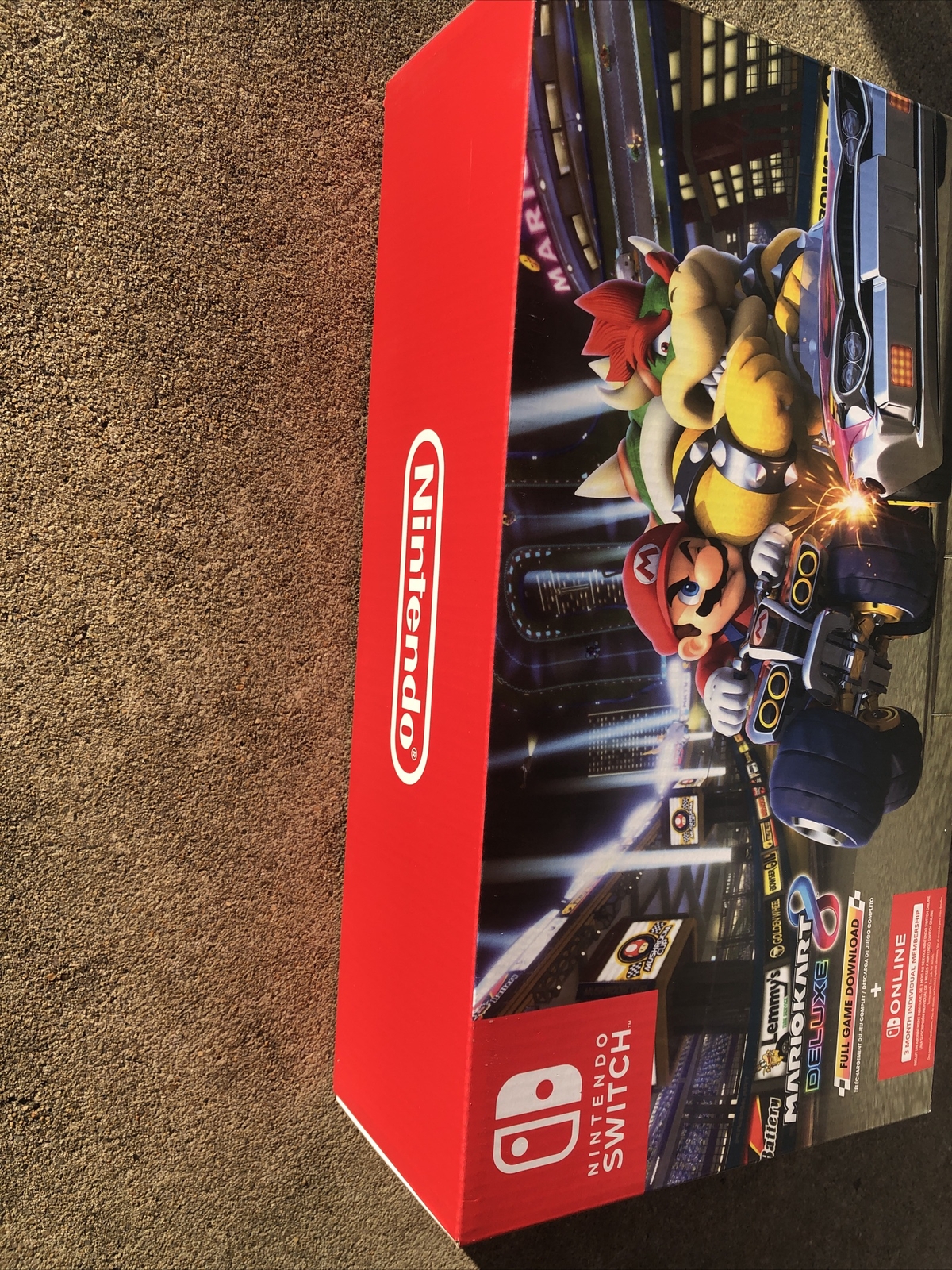 Nintendo Switch Mario Kart 8 Deluxe Bundle Red/Blue 32gb + 3 Months New