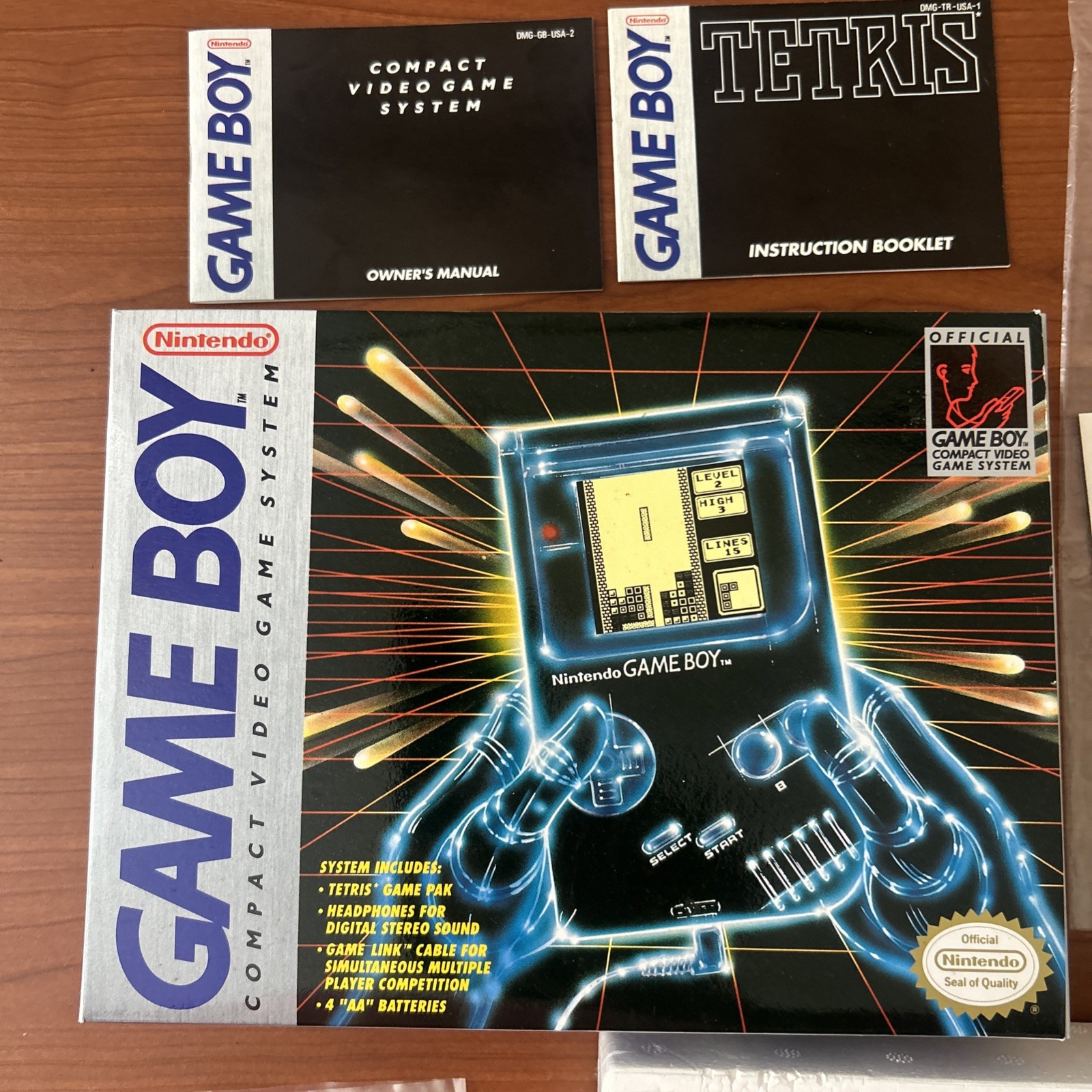 Original Nintendo Game Boy Console CIB With Tetris Gameboy For Repair