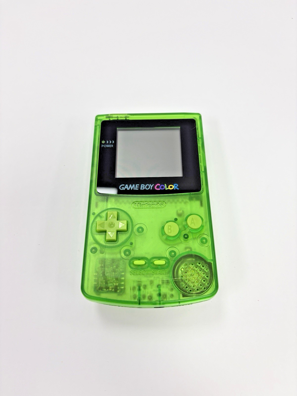 Refurbished Nintendo Game Boy Color Transparent Green Handheld System