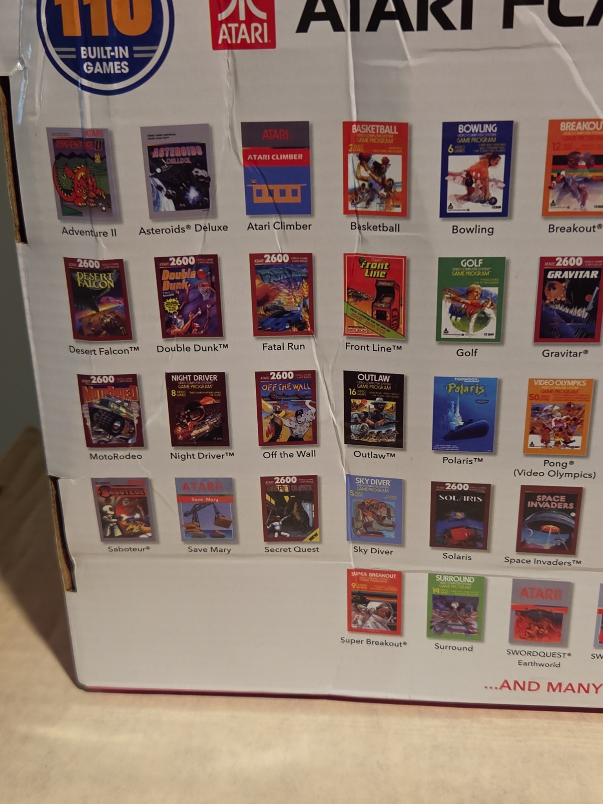Atari Flashback X Deluxe AR3060S HD 110 Games 2 Controllers Plug N Play