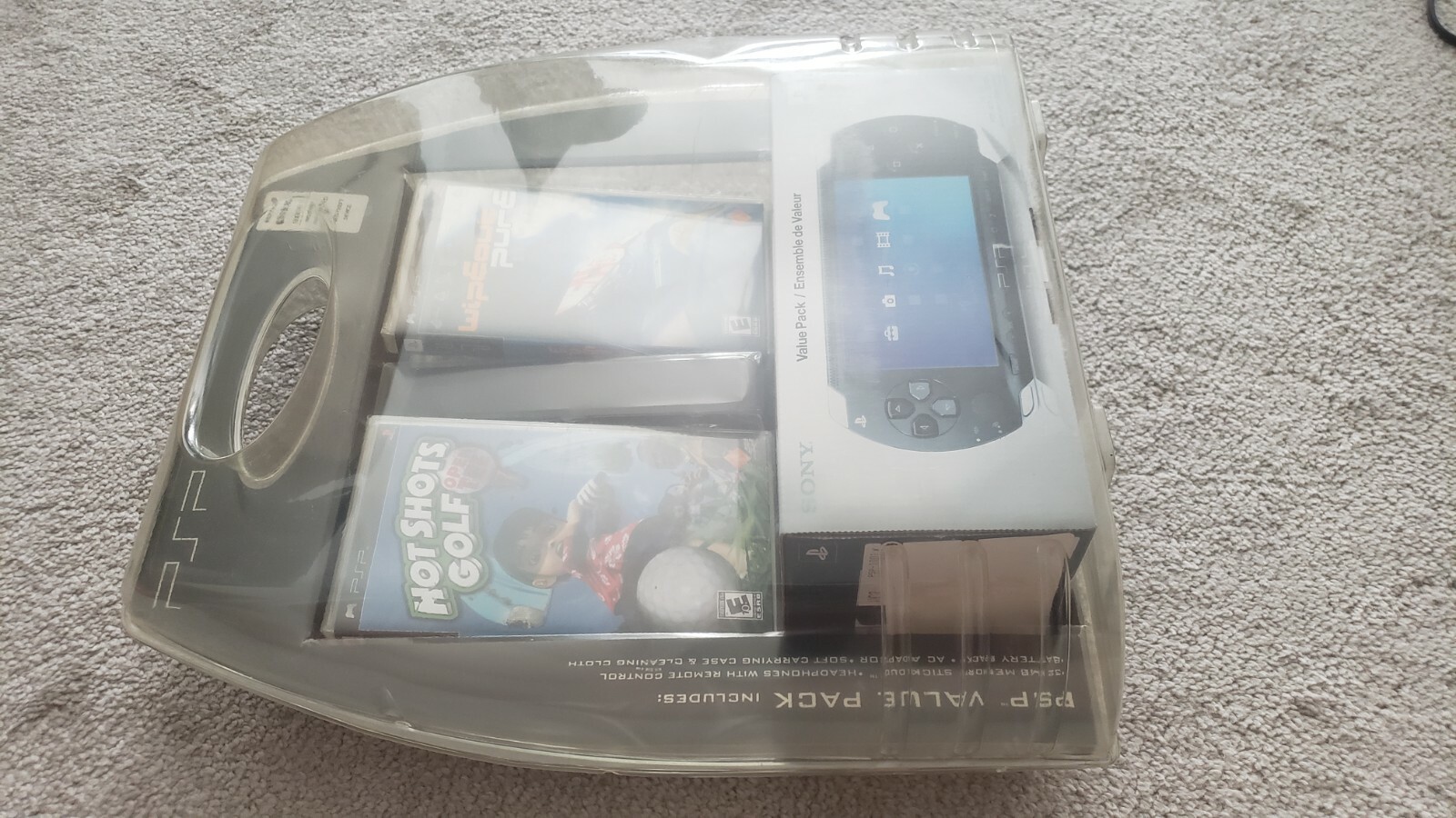 Sony PSP 1000 Launch Bundle Wipeout Pure Hot Shots Golf RARE COLLECTIBLE – NEW