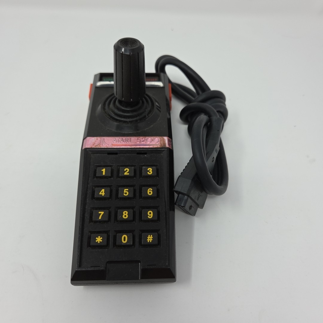 Atari 5200 Console 4 Port Model 3 Controllers Power Supply 3 Games Lot As-Is