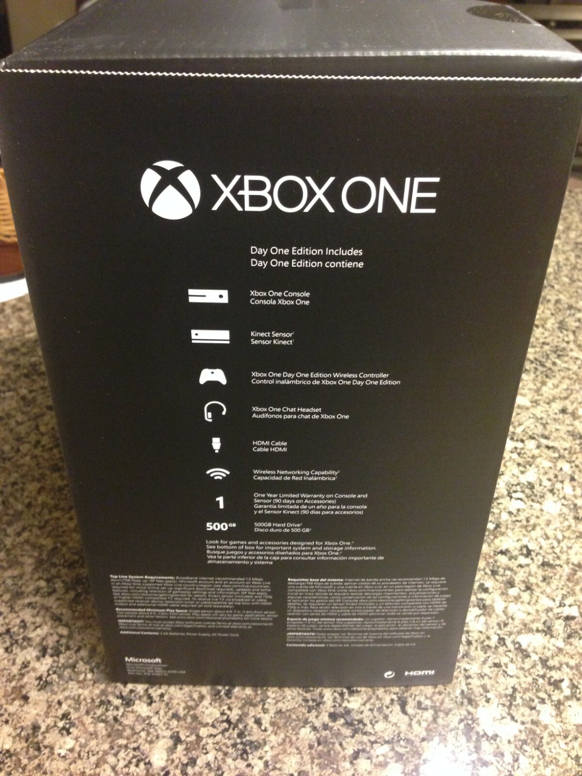 Microsoft XBOX ONE Day One Edition with Kinect BRAND NEW FACTORY SEALED