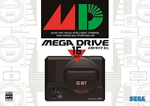SEGA Mega Drive Mini 16 Bit Black with MEGADRIVE Classic Games and Controller