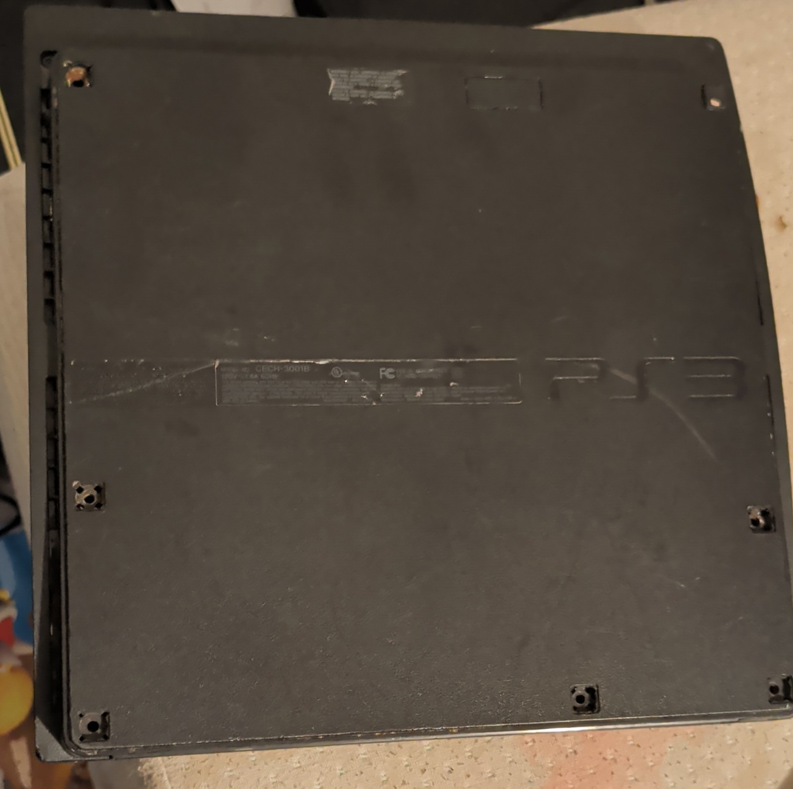 Sony PlayStation 3 Slim CECH-3001B Black Home Console HDMI Ethernet AV Multi Out