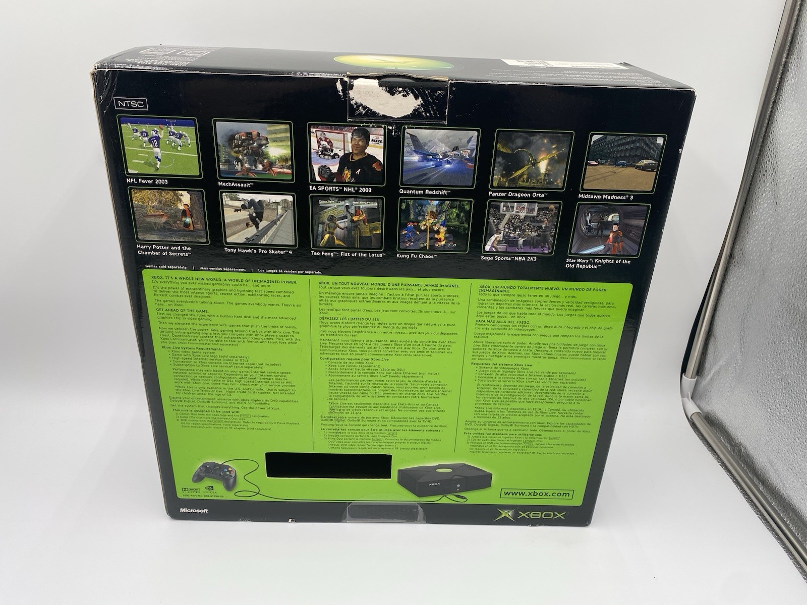 Microsoft Xbox Original video game system console CIB complete in box w/ foam