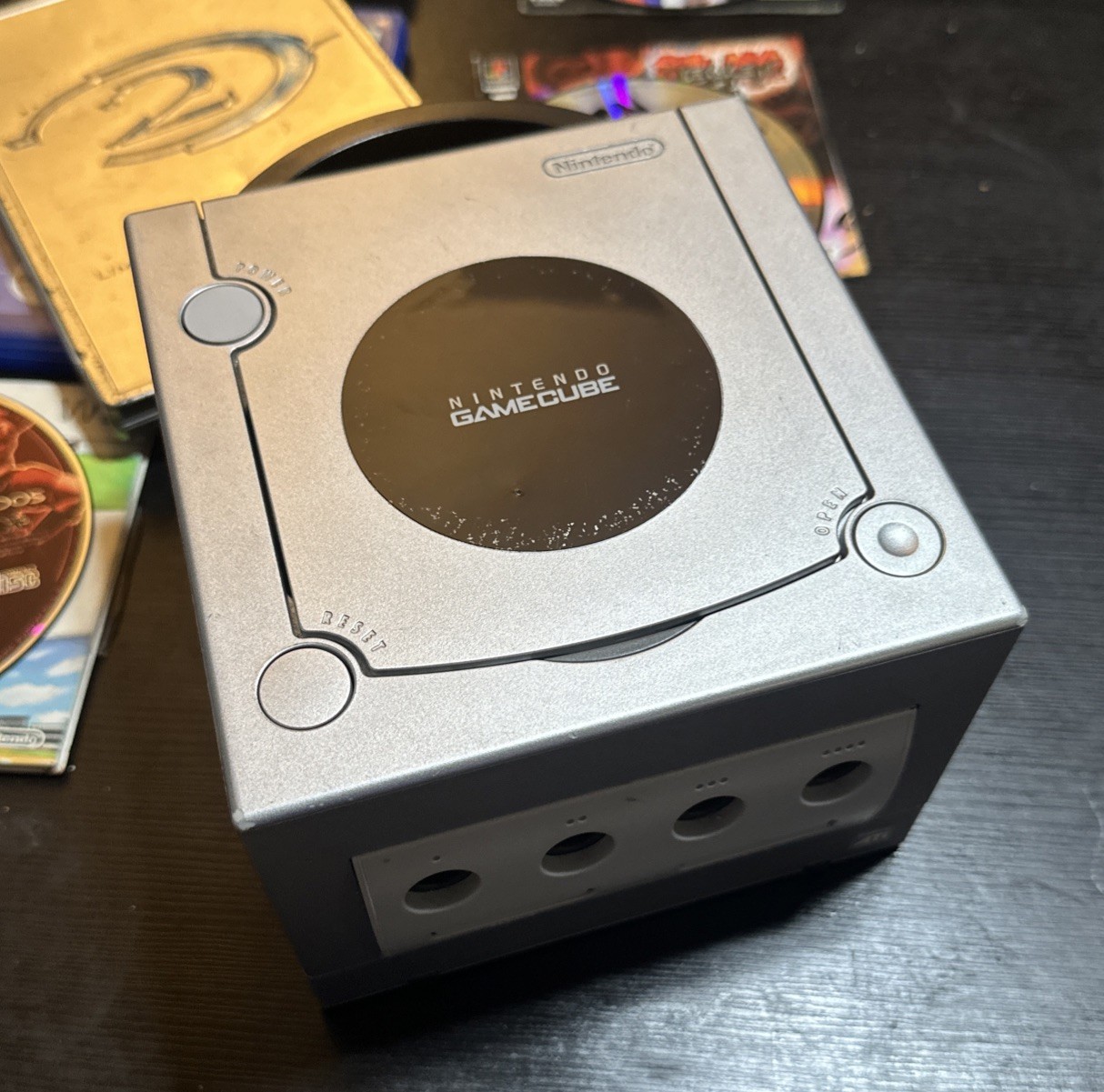 Nintendo GameCube Platinum Console DOL-101 Video Game Console Tested
